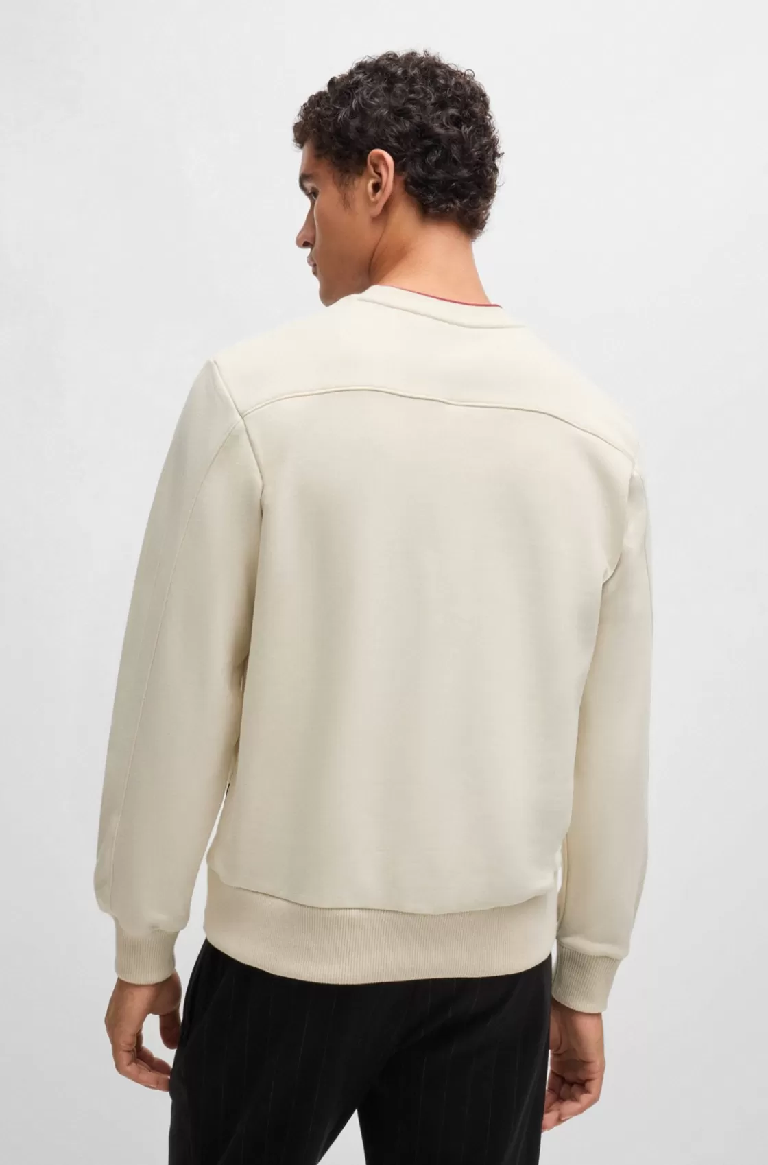 HUGO BOSS Porsche X BOSS Sweatshirt With Special Branding White Fashion