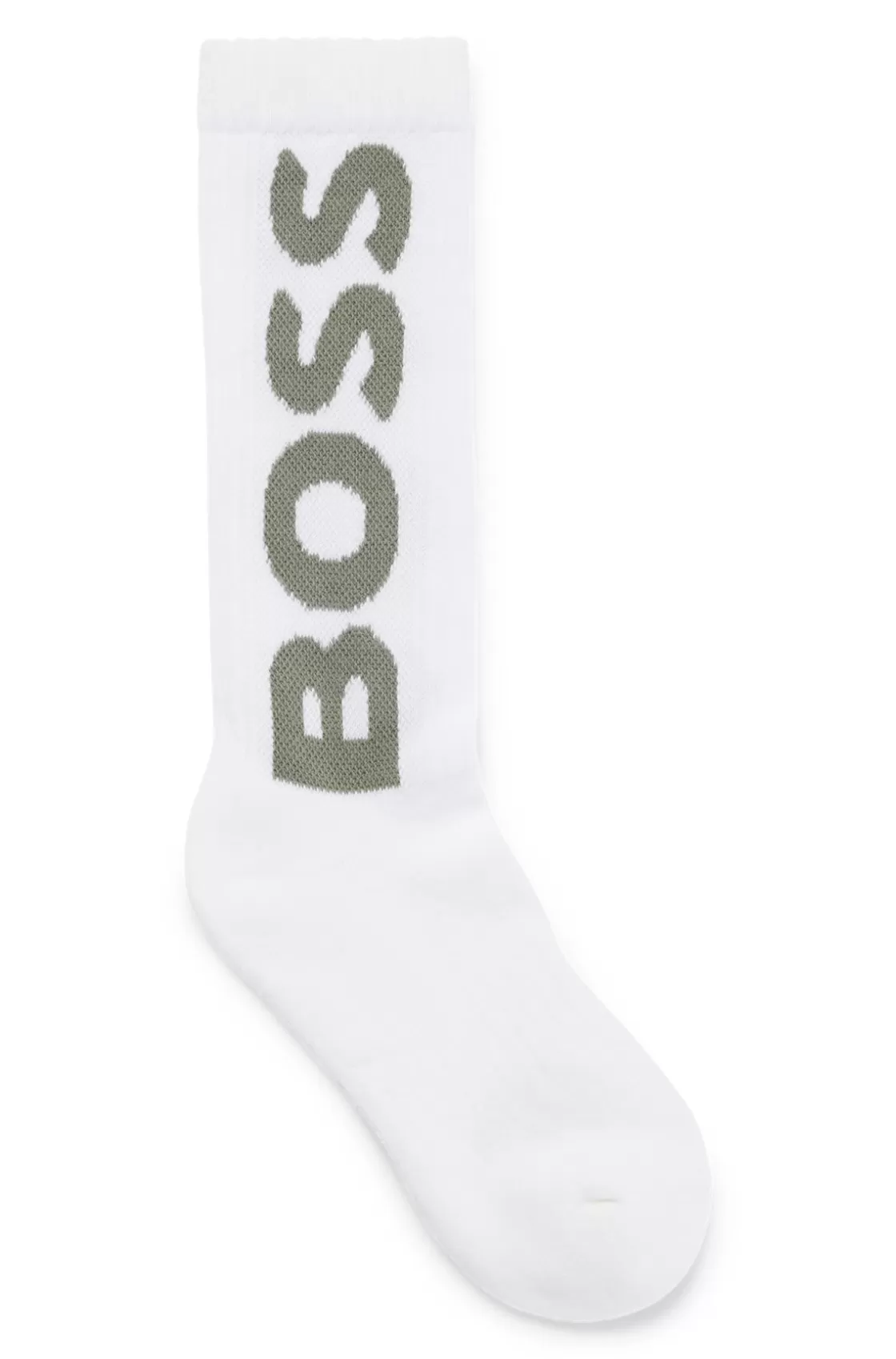 HUGO BOSS Quarter-length Socks With Contrast Logo White Discount