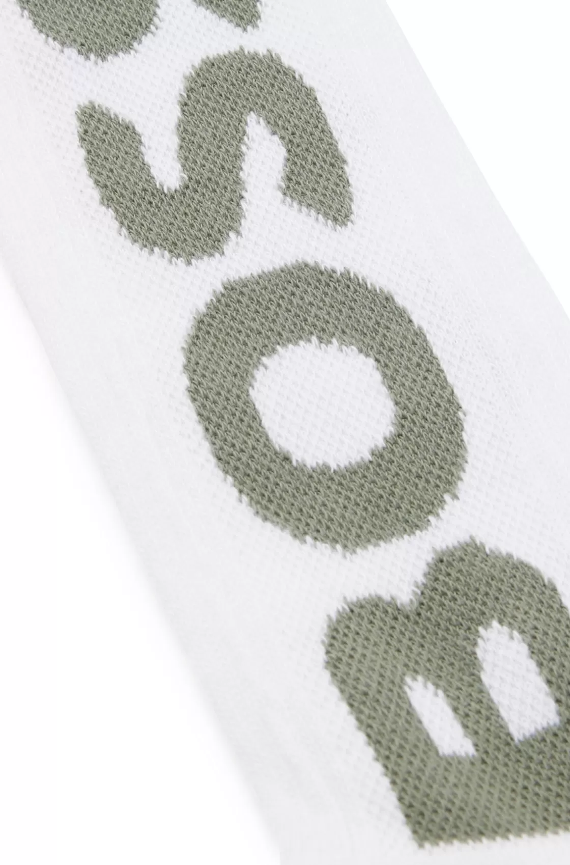 HUGO BOSS Quarter-length Socks With Contrast Logo White Discount