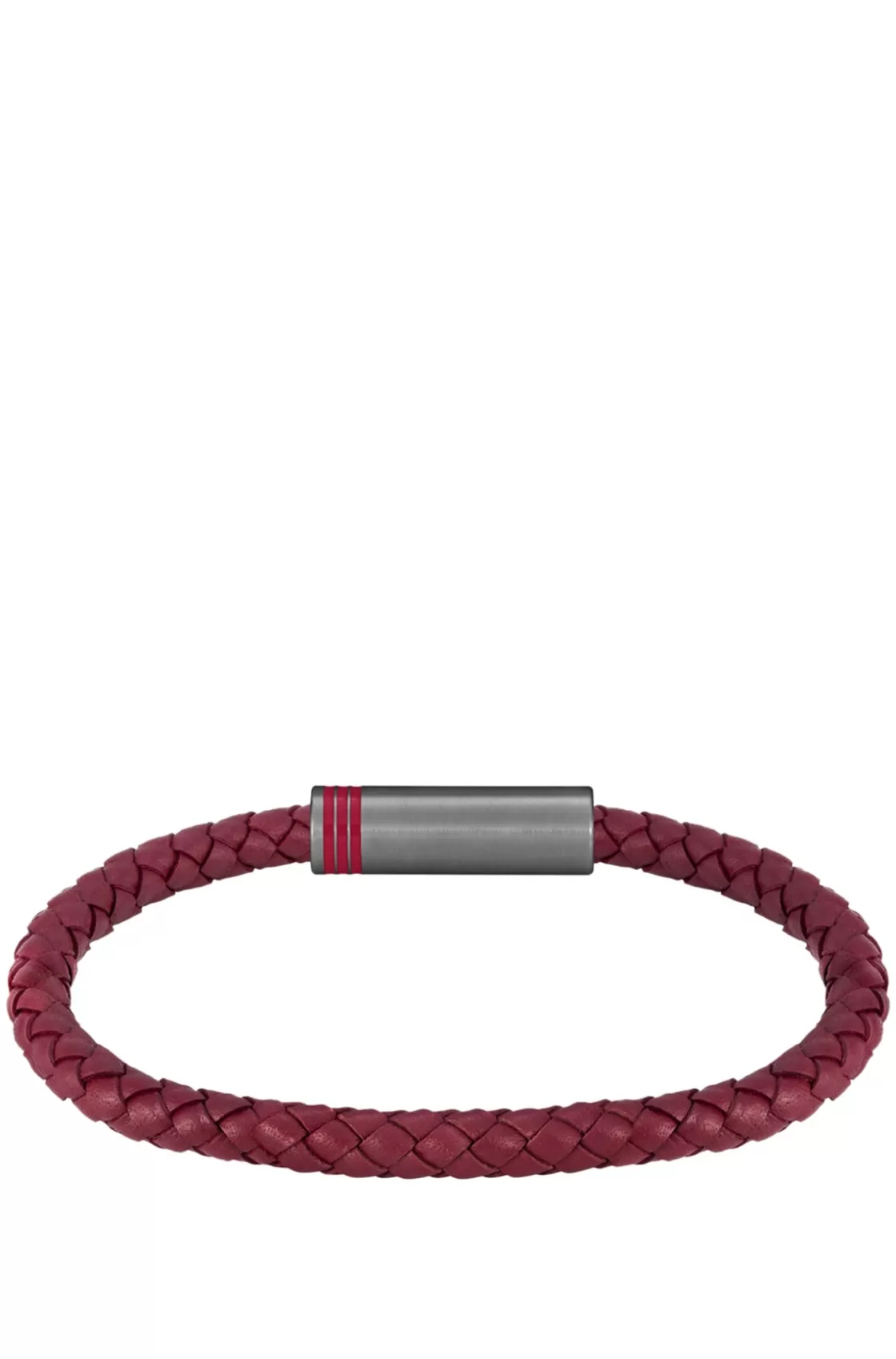 HUGO BOSS Red Braided-leather Cuff With Magnetic Logo Closure Assorted-Pre-Pack Outlet