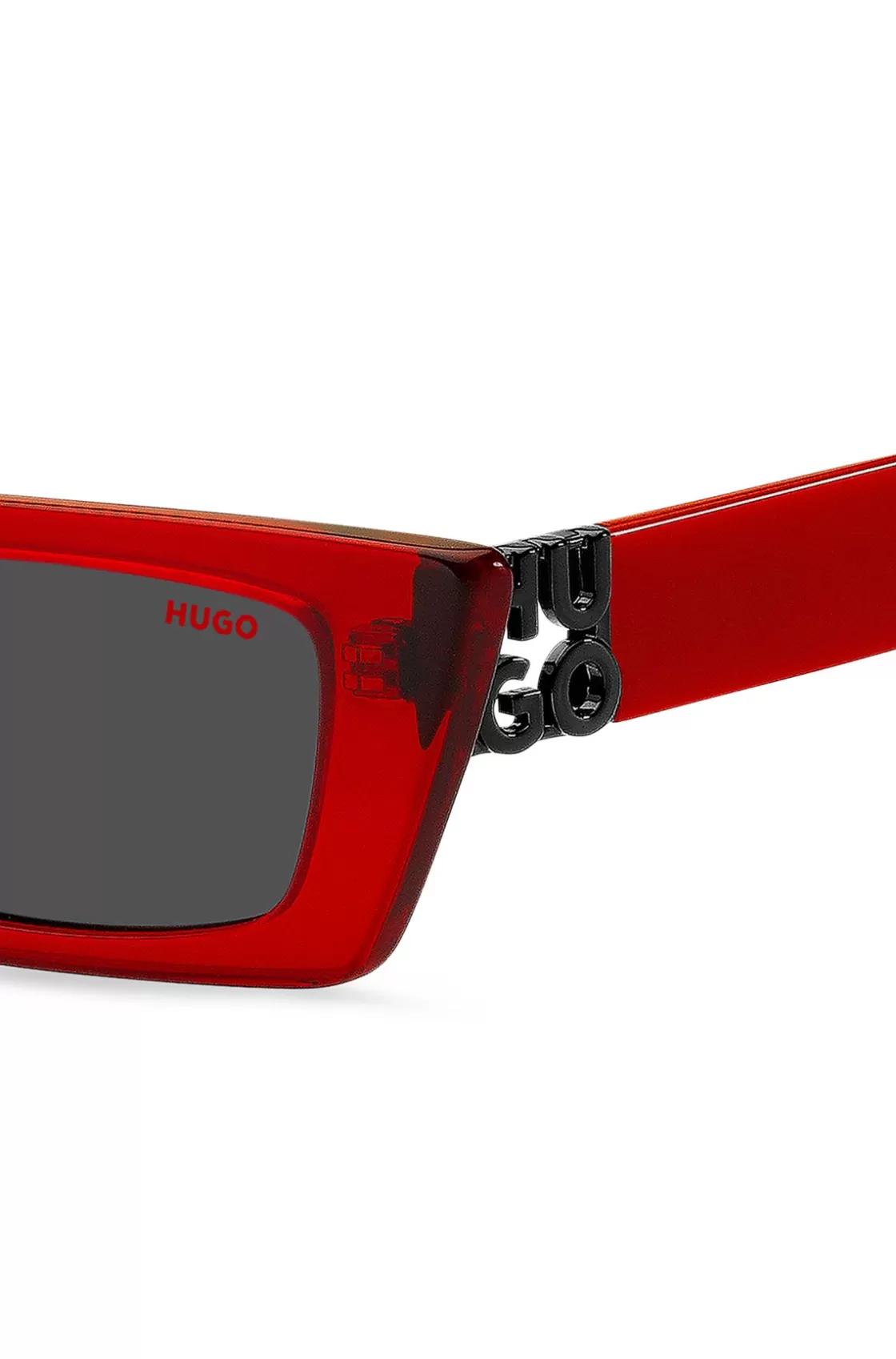 HUGO BOSS Red-acetate Sunglasses With 3D Monogram Assorted-Pre-Pack Clearance