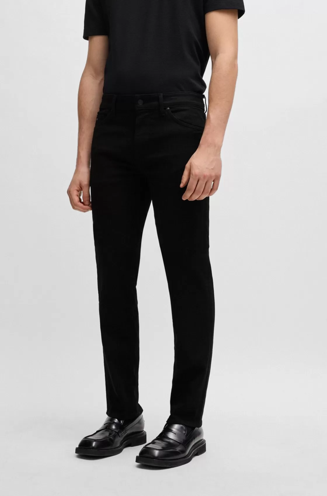 HUGO BOSS Regular-fit Jeans In - Italian Denim Black Best