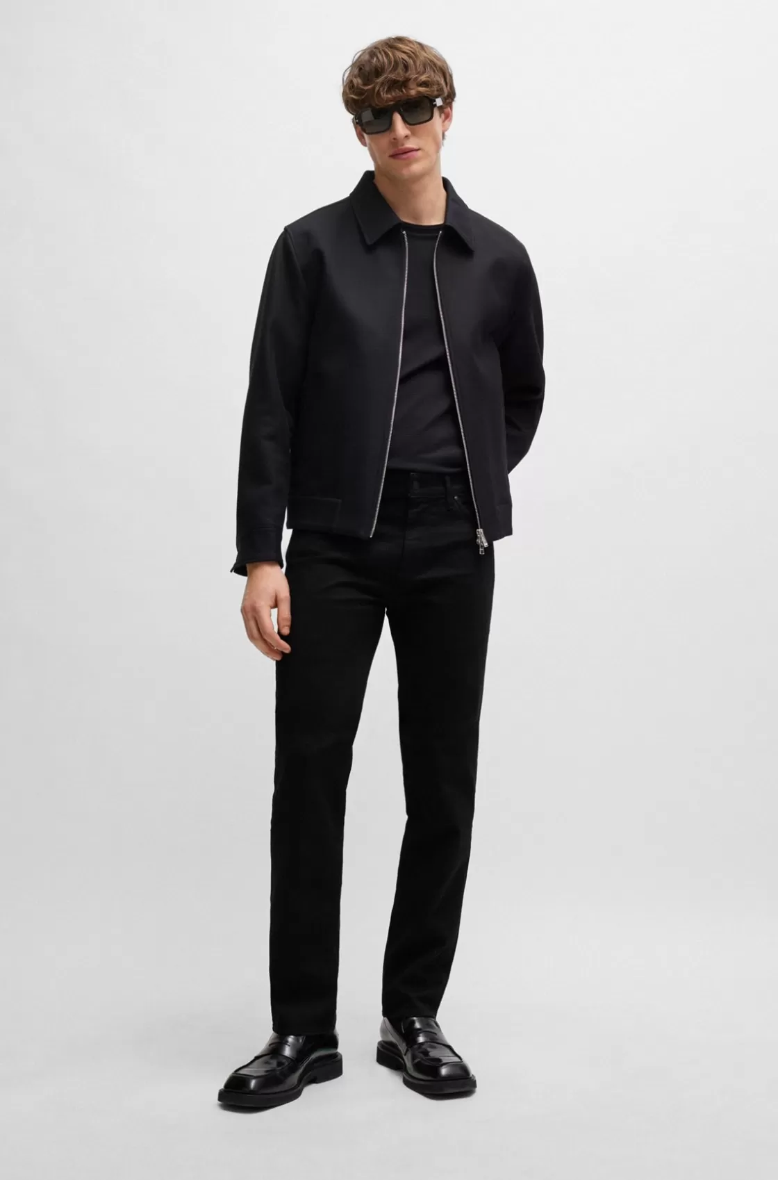 HUGO BOSS Regular-fit Jeans In - Italian Denim Black Best