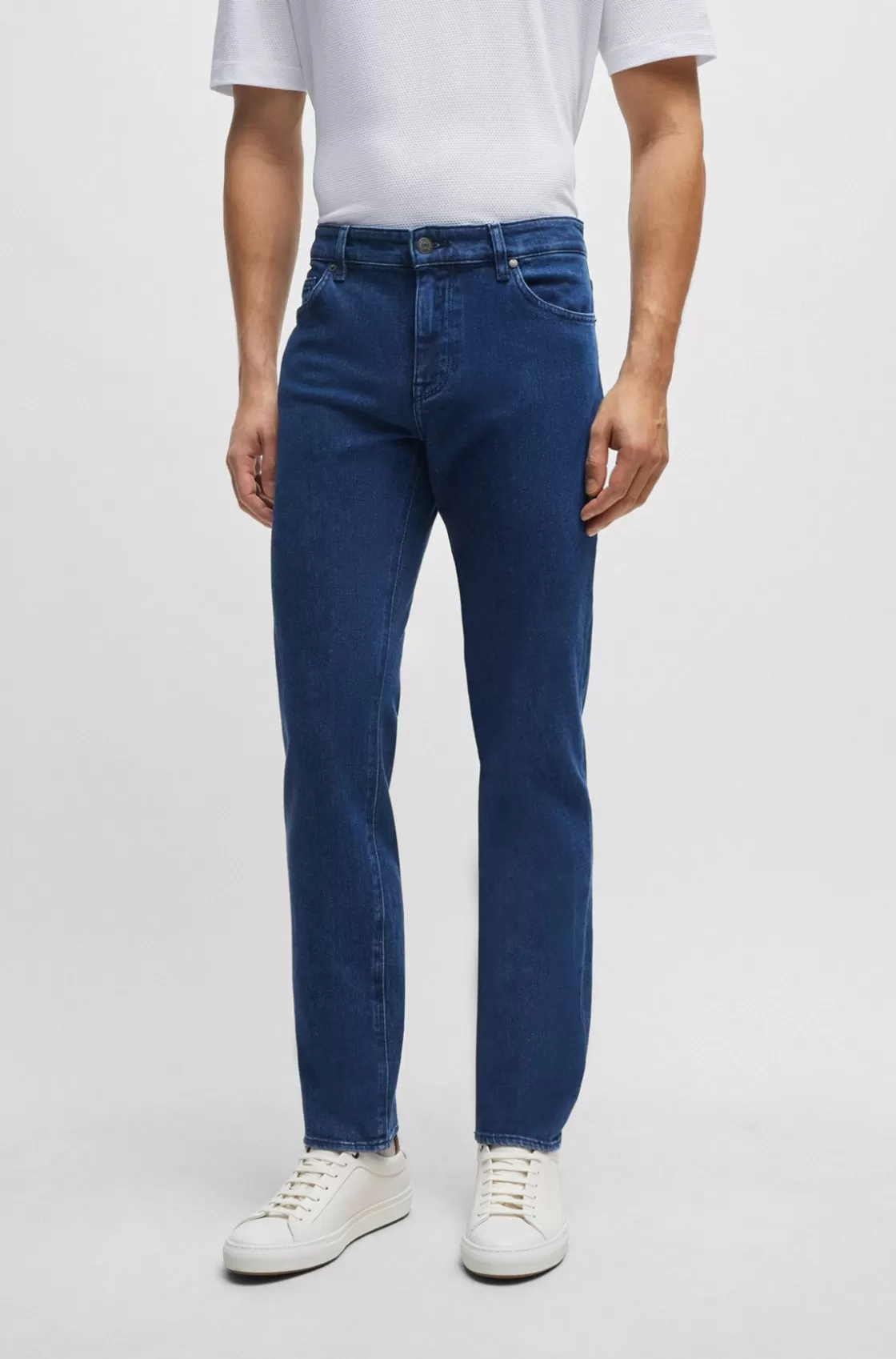 HUGO BOSS Regular-fit Jeans In Comfort-stretch Denim Blue Shop