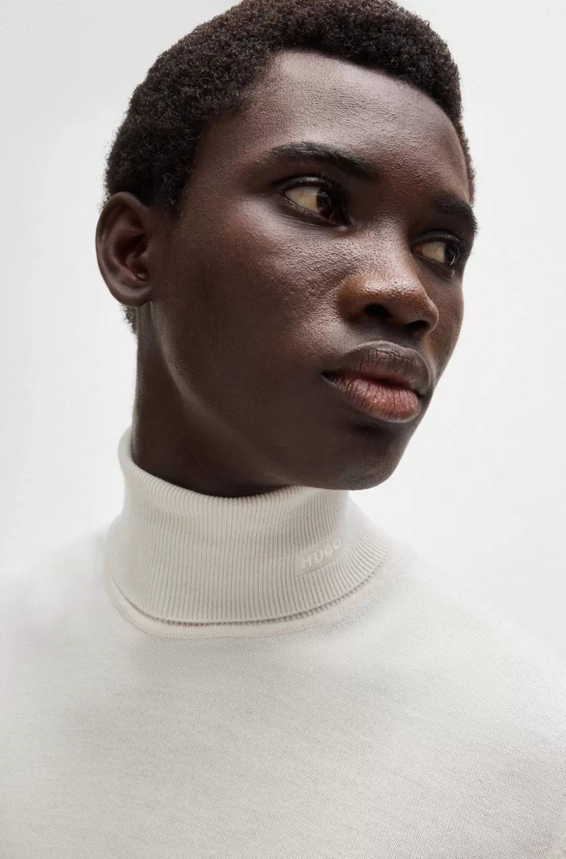 HUGO BOSS Regular-fit Rollneck Sweater In Wool White Online