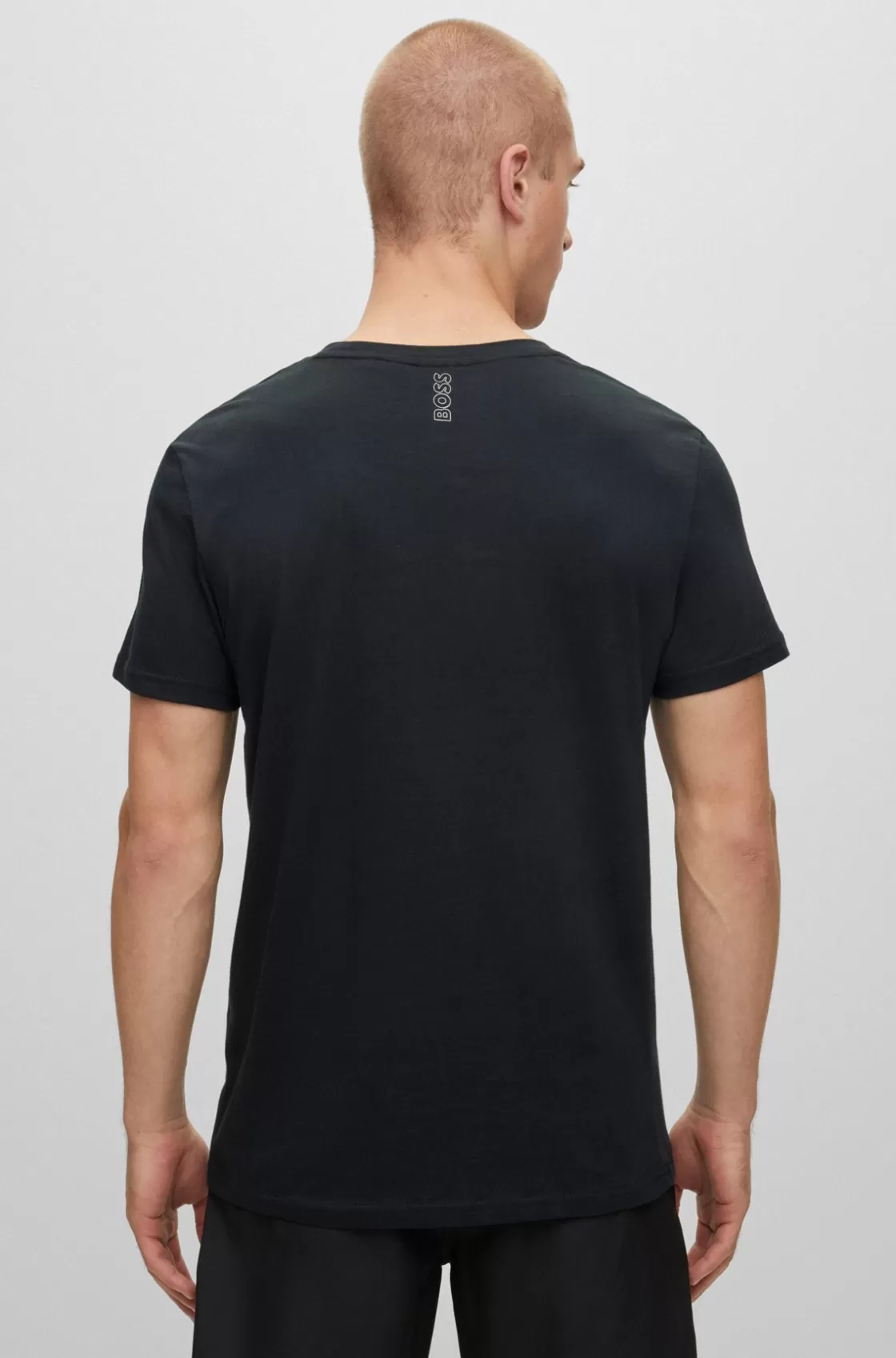 HUGO BOSS Regular-fit T-shirt In Cotton With UV Protection Black Online