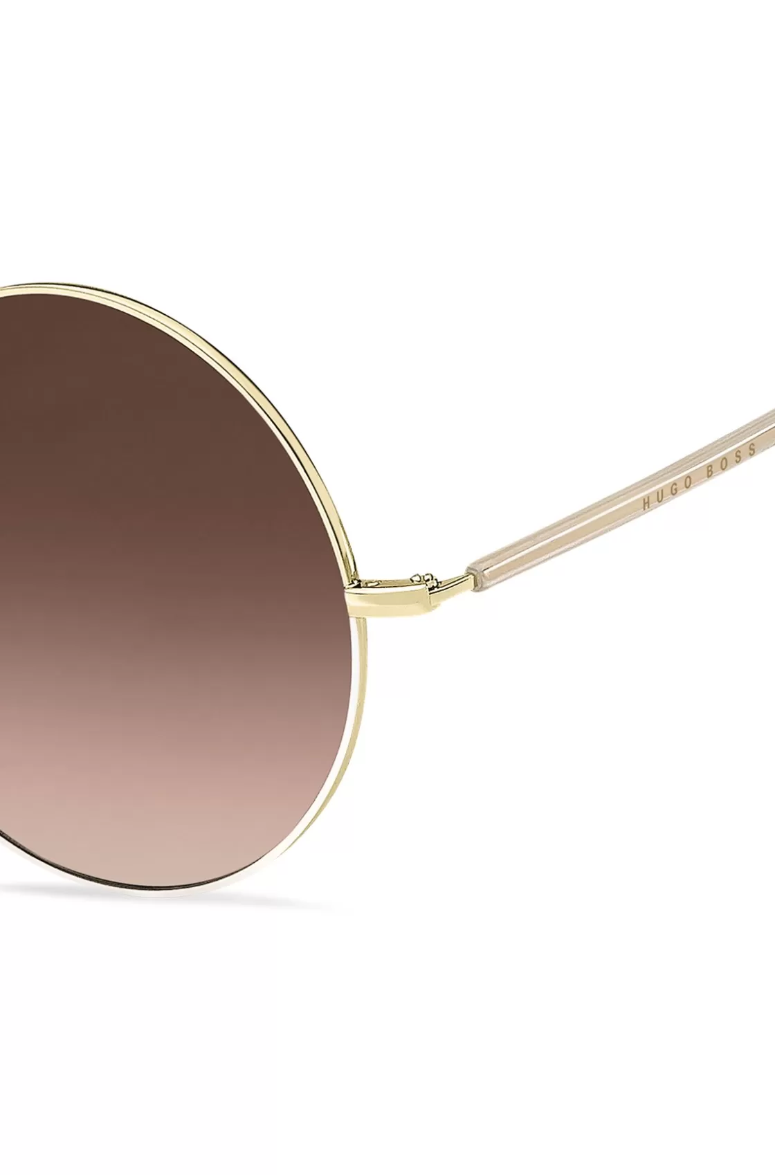 HUGO BOSS Round Sunglasses In Gold-tone Titanium Assorted-Pre-Pack Flash Sale