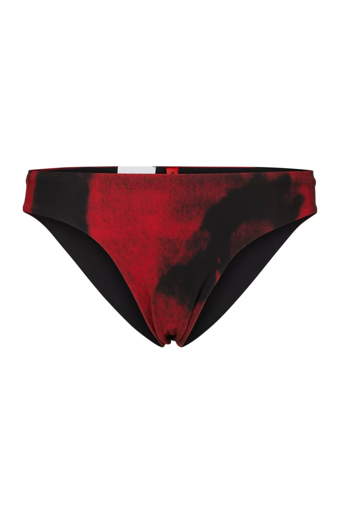 HUGO BOSS Seasonal-print Bikini Bottoms With Logo Detail Light Red Store