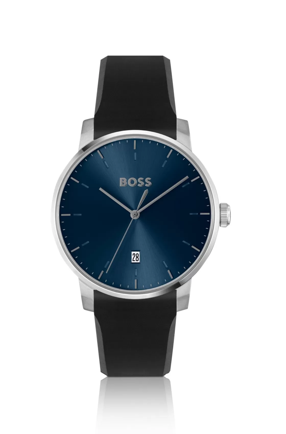 HUGO BOSS Silicone-strap Watch With Blue Dial Assorted-Pre-Pack Flash Sale