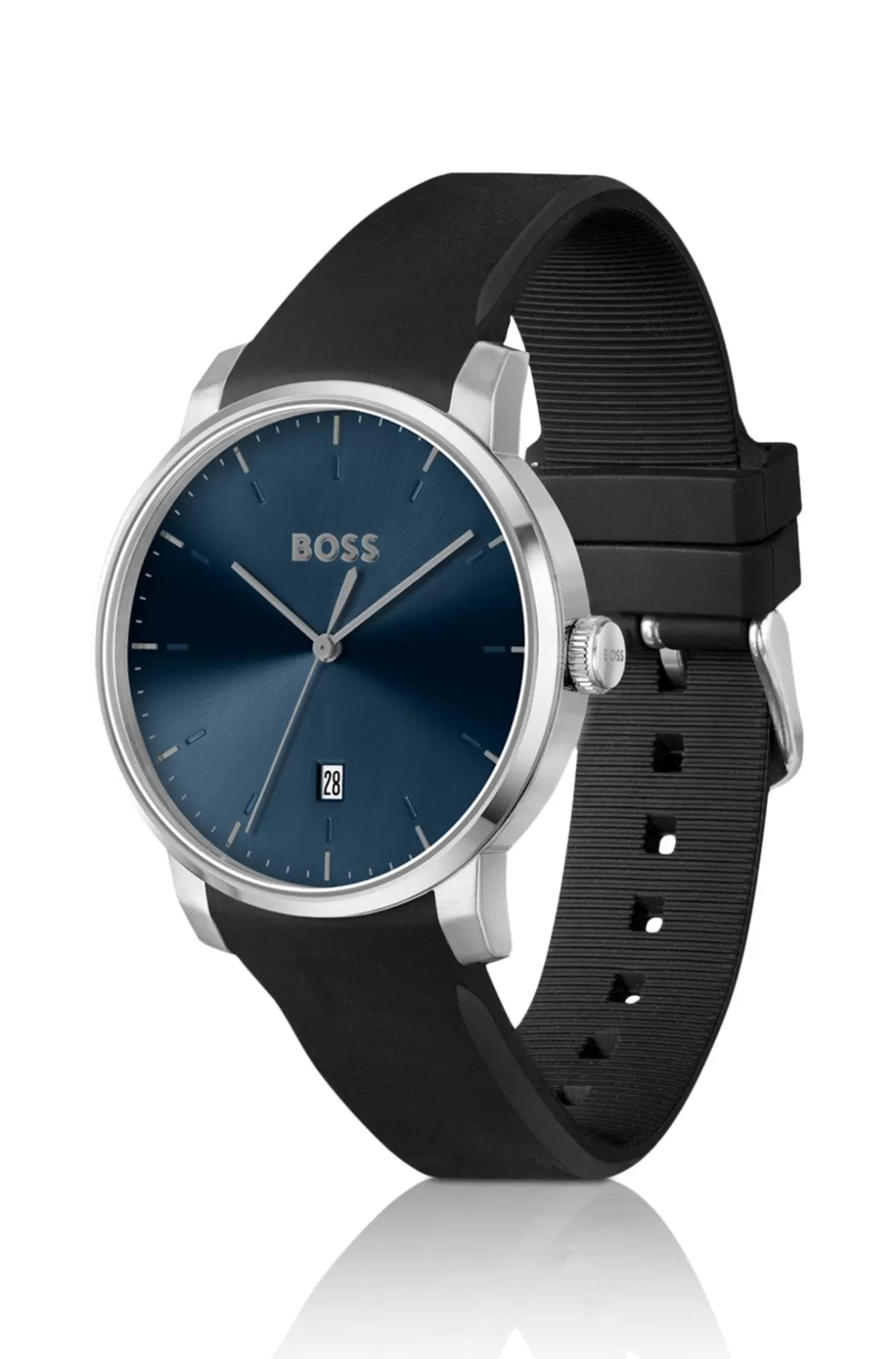 HUGO BOSS Silicone-strap Watch With Blue Dial Assorted-Pre-Pack Flash Sale