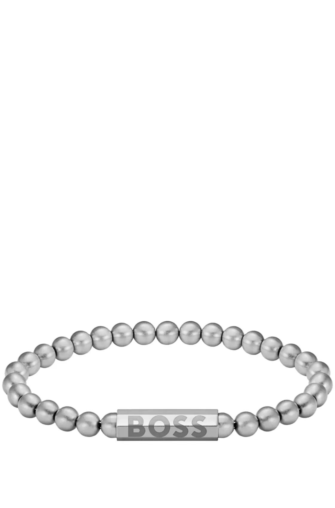 HUGO BOSS Silver-tone Cuff With Logo Closure Assorted-Pre-Pack Clearance