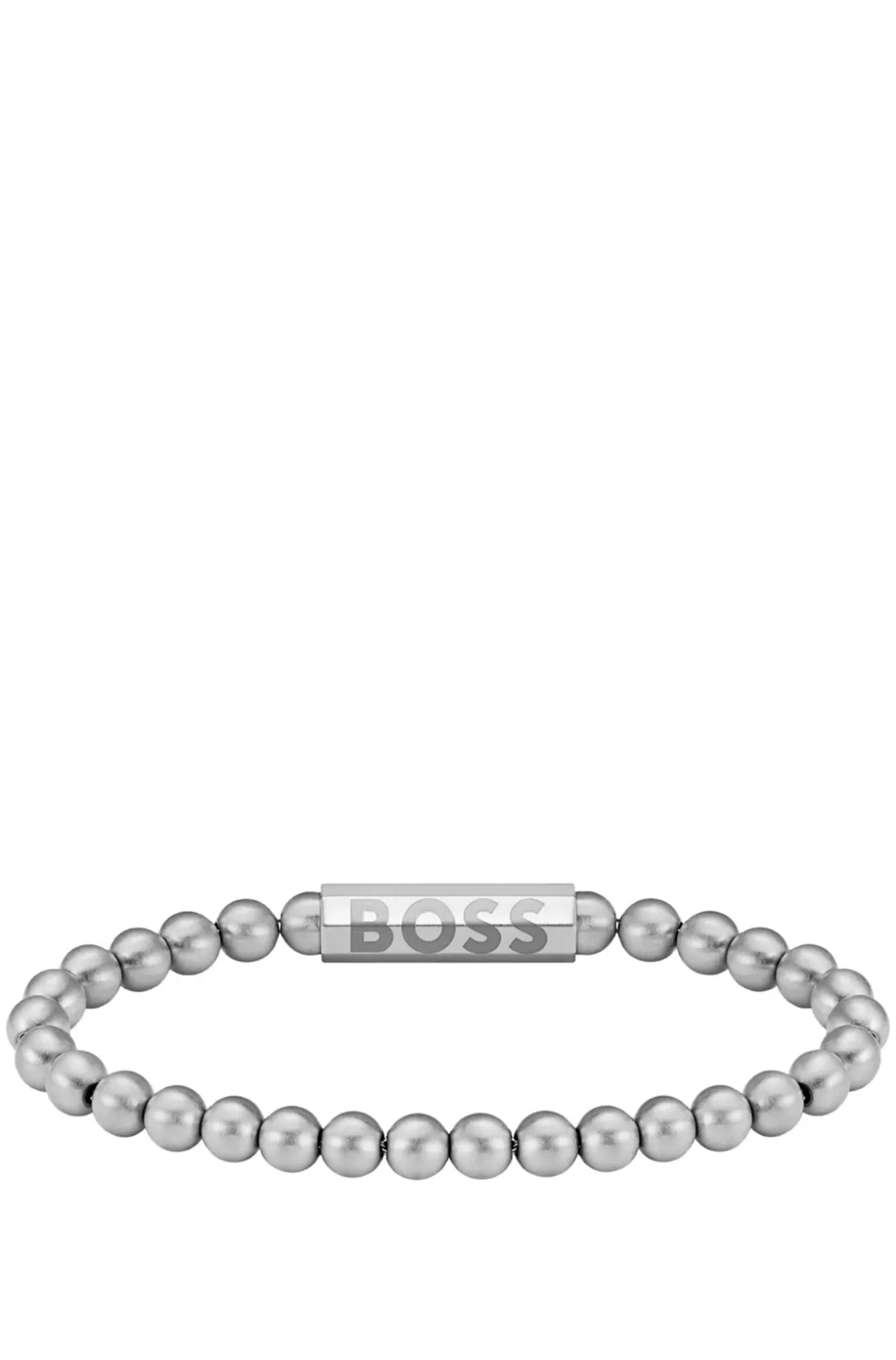 HUGO BOSS Silver-tone Cuff With Logo Closure Assorted-Pre-Pack Clearance