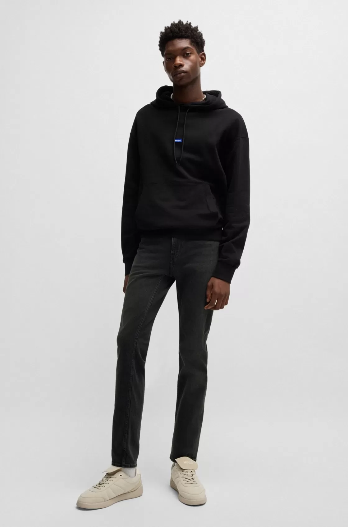 HUGO BOSS Slim-fit Jeans In Black Stretch Denim Dark Grey Best