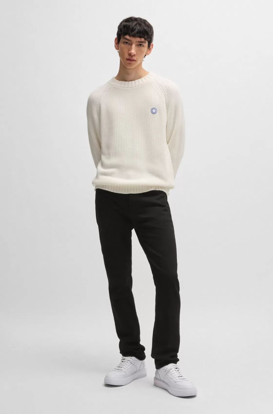 HUGO BOSS Slim-fit Jeans In Stretch Denim Black Sale