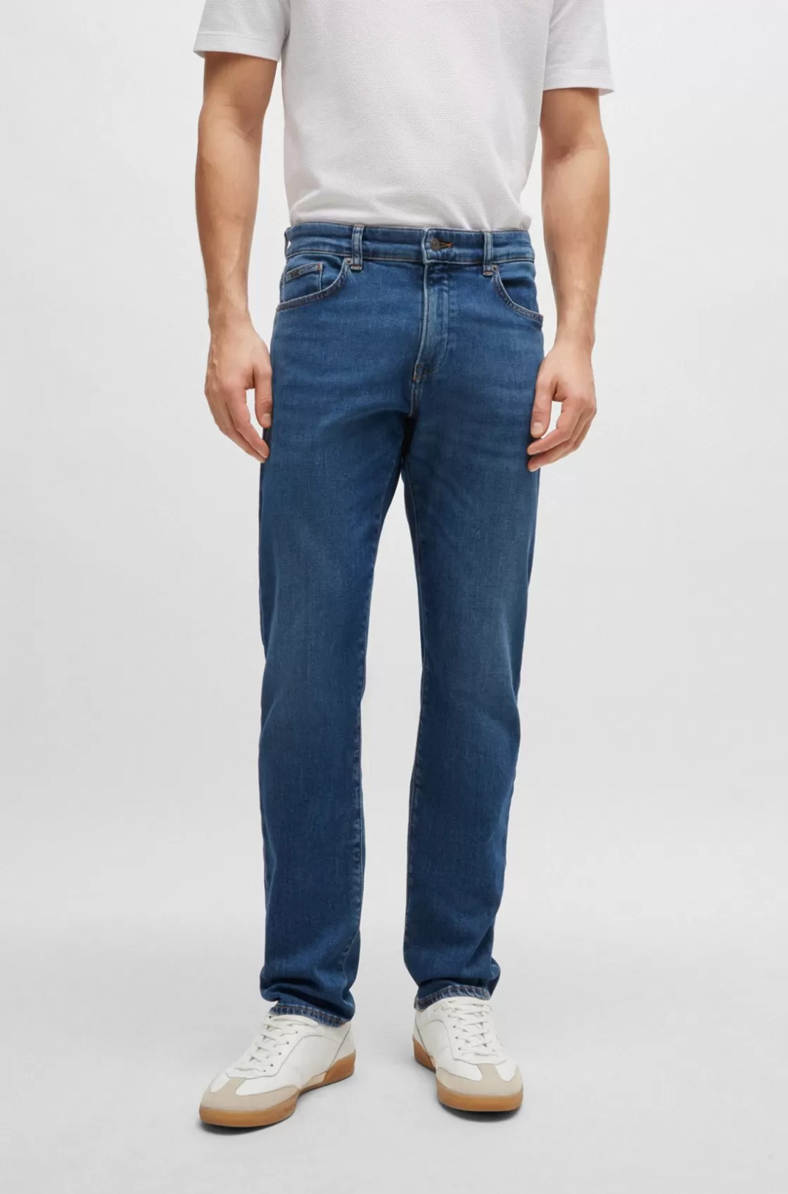 HUGO BOSS Slim-fit Jeans In Comfort-stretch Denim Blue Store