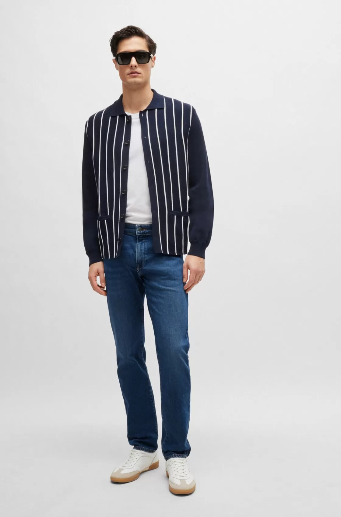 HUGO BOSS Slim-fit Jeans In Comfort-stretch Denim Blue Store