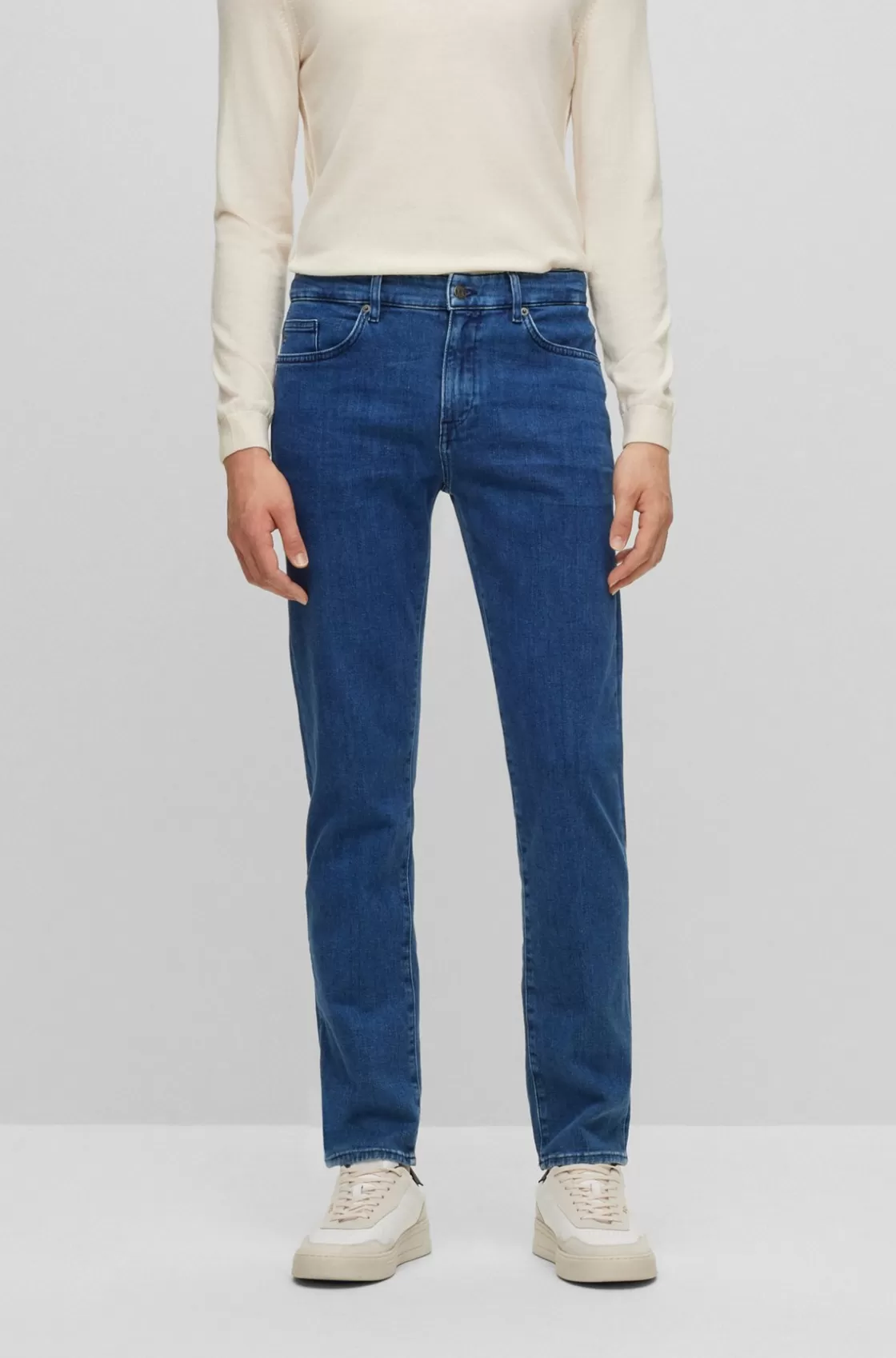 HUGO BOSS Slim-fit Jeans In Blue Italian Denim Dark Blue Best