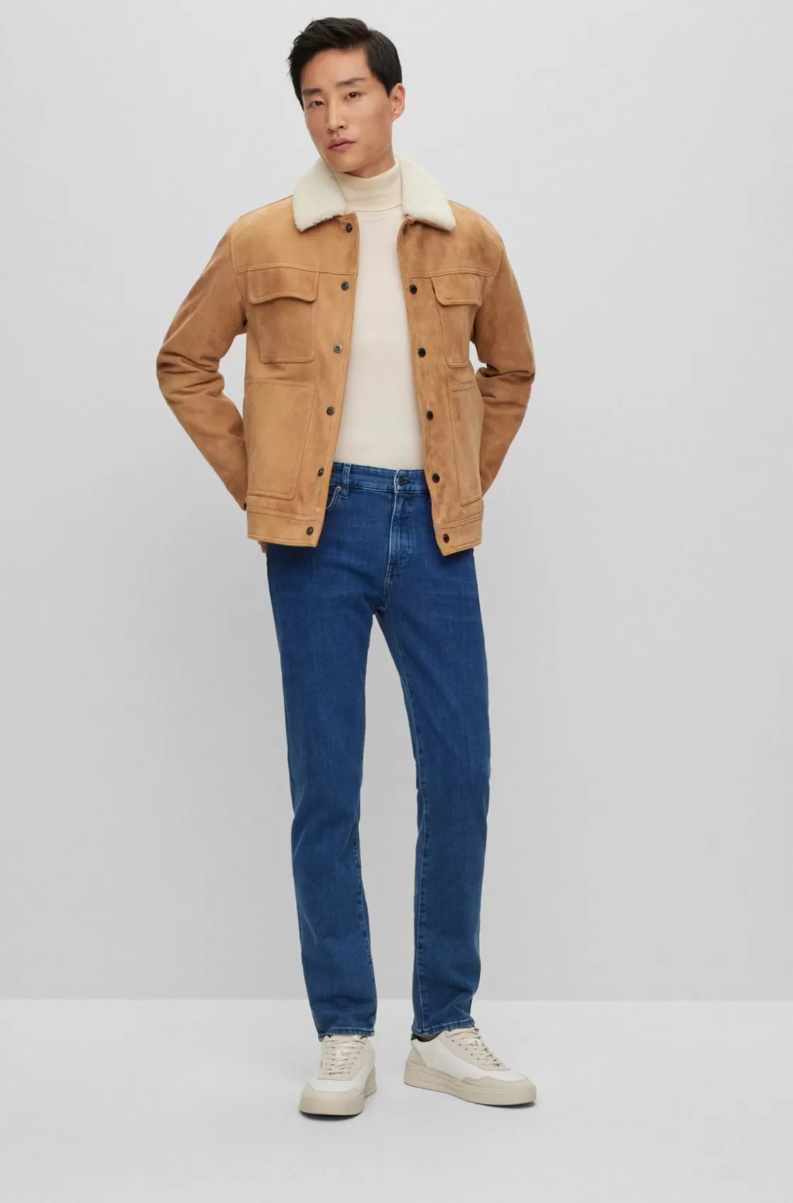 HUGO BOSS Slim-fit Jeans In Blue Italian Denim Dark Blue Best