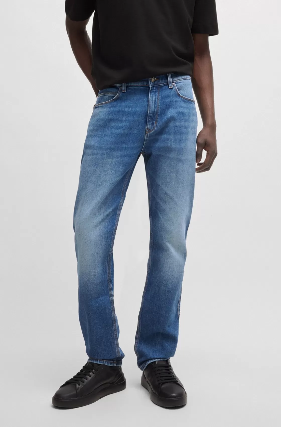 HUGO BOSS Slim-fit Jeans In Stretch Denim Blue Store