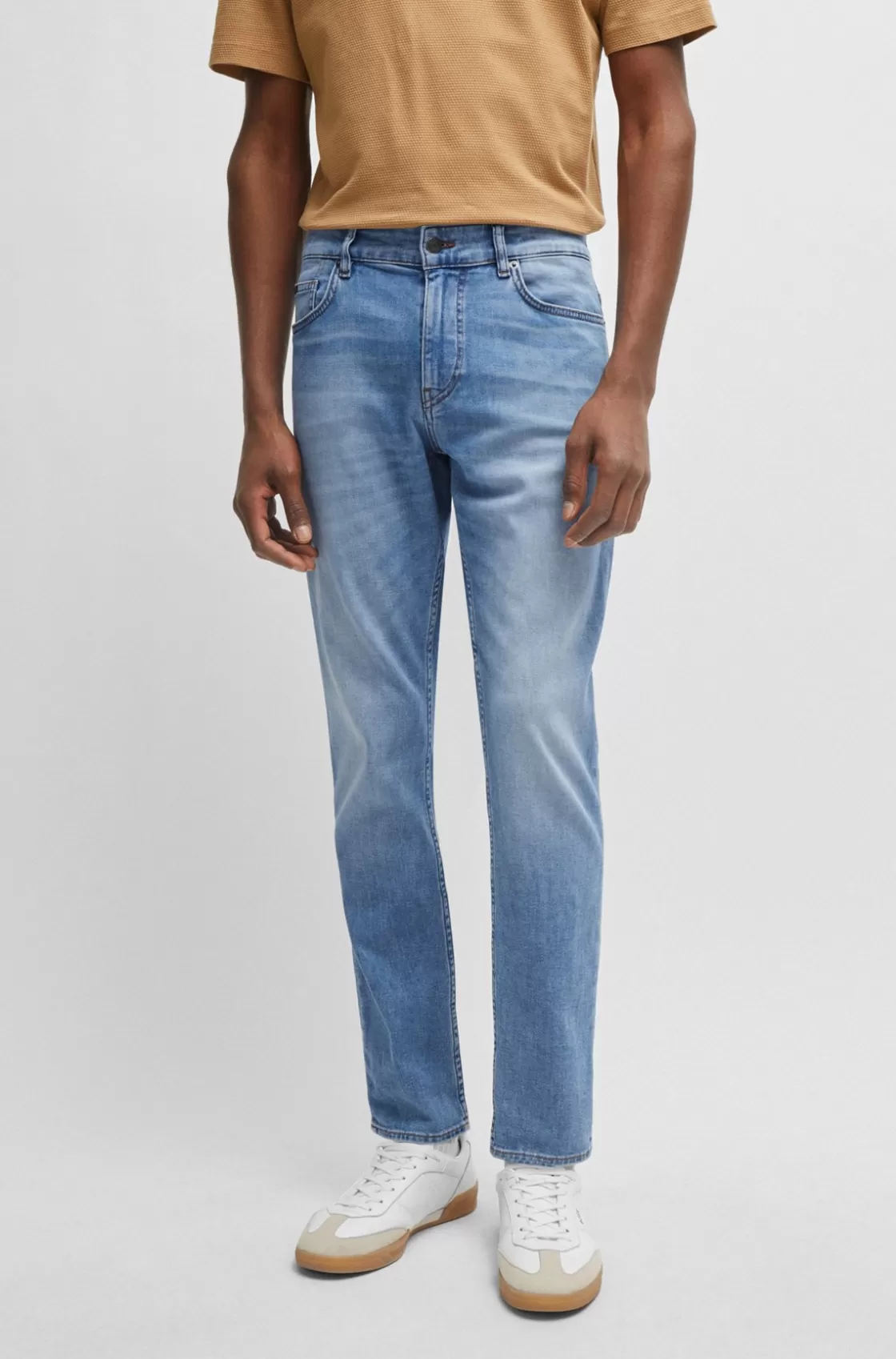 HUGO BOSS Slim-fit Jeans In Super-soft Stretch Denim Blue Cheap