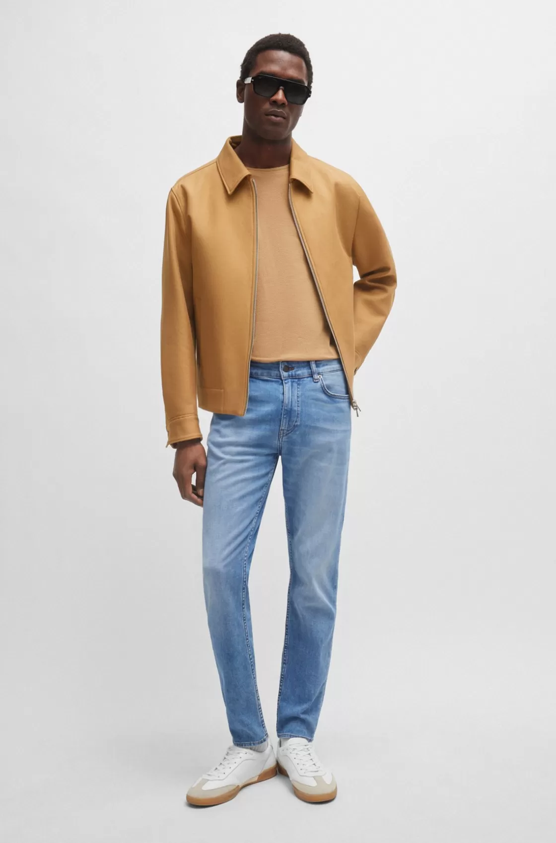 HUGO BOSS Slim-fit Jeans In Super-soft Stretch Denim Blue Cheap