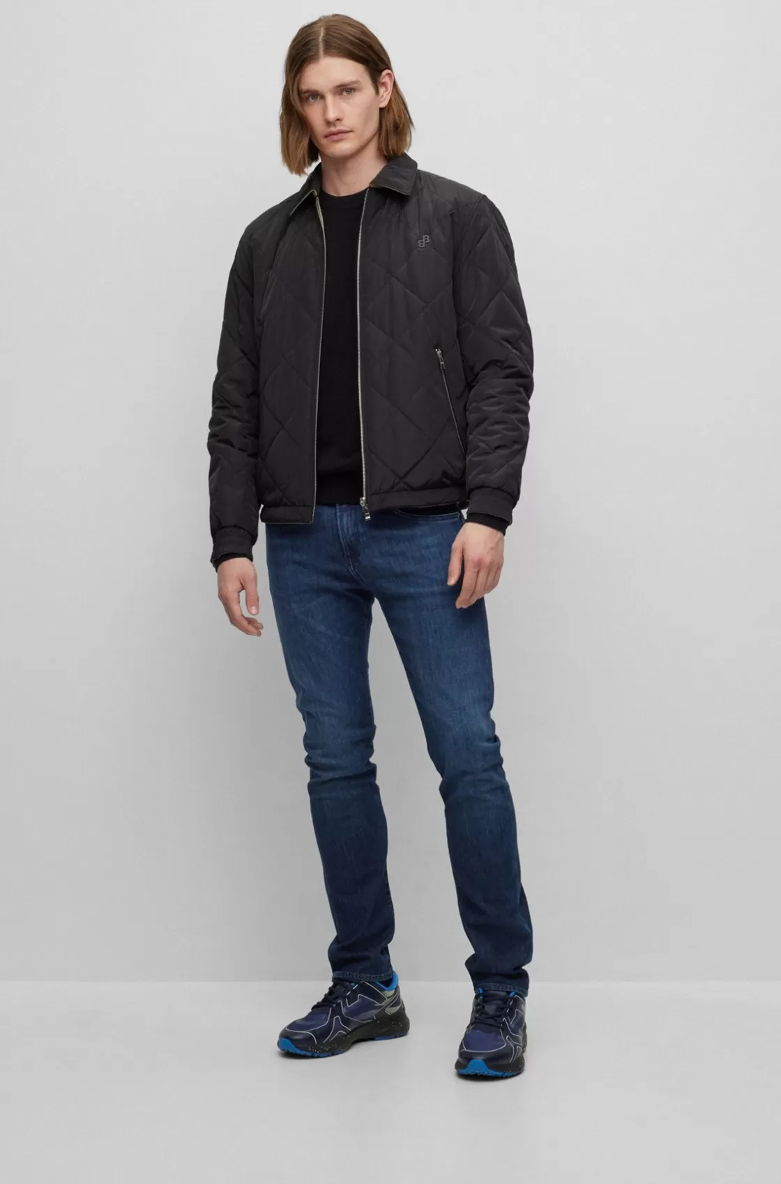 HUGO BOSS Slim-fit Jeans In Dark-blue Italian Lightweight Denim Dark Blue Fashion