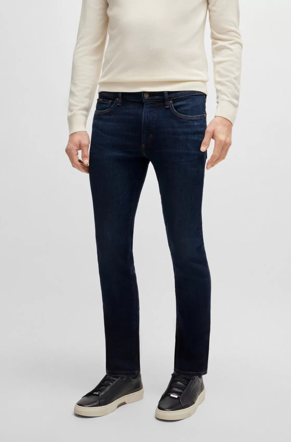 HUGO BOSS Slim-fit Jeans In Fresh-blue Comfort-stretch Denim Dark Blue Flash Sale