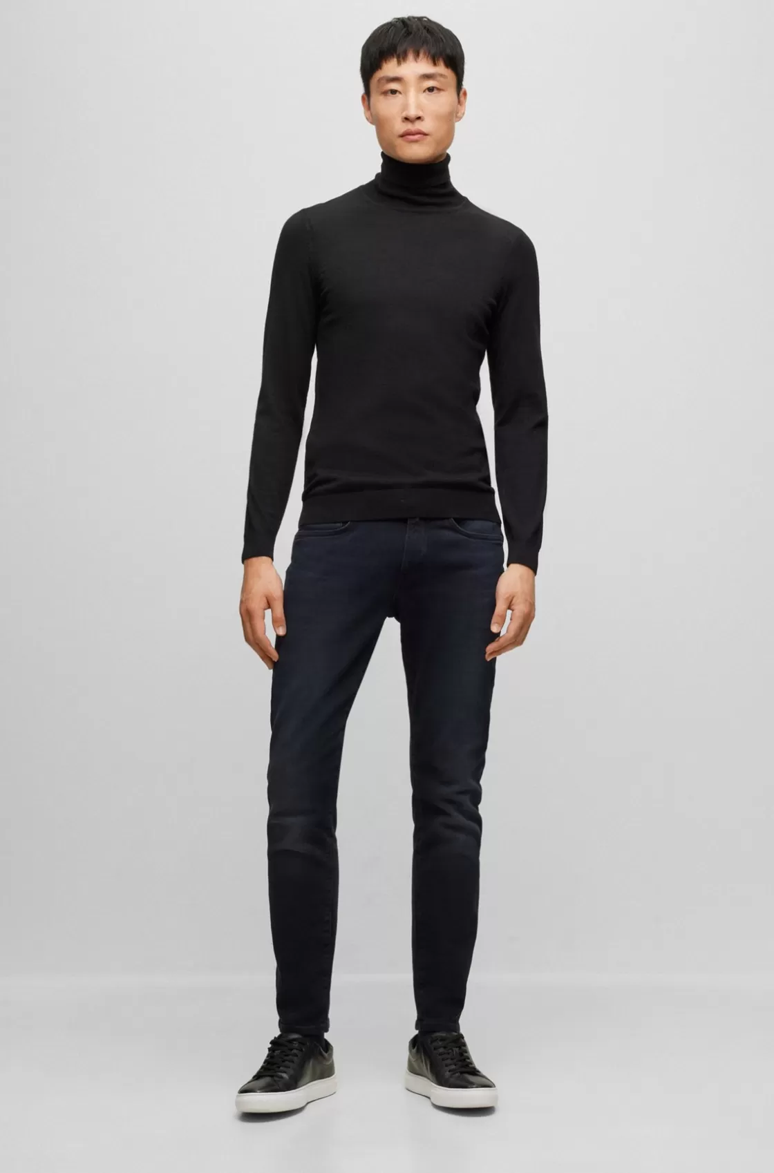 HUGO BOSS Slim-fit Jeans In Super-soft Blue Italian Denim Dark Blue New