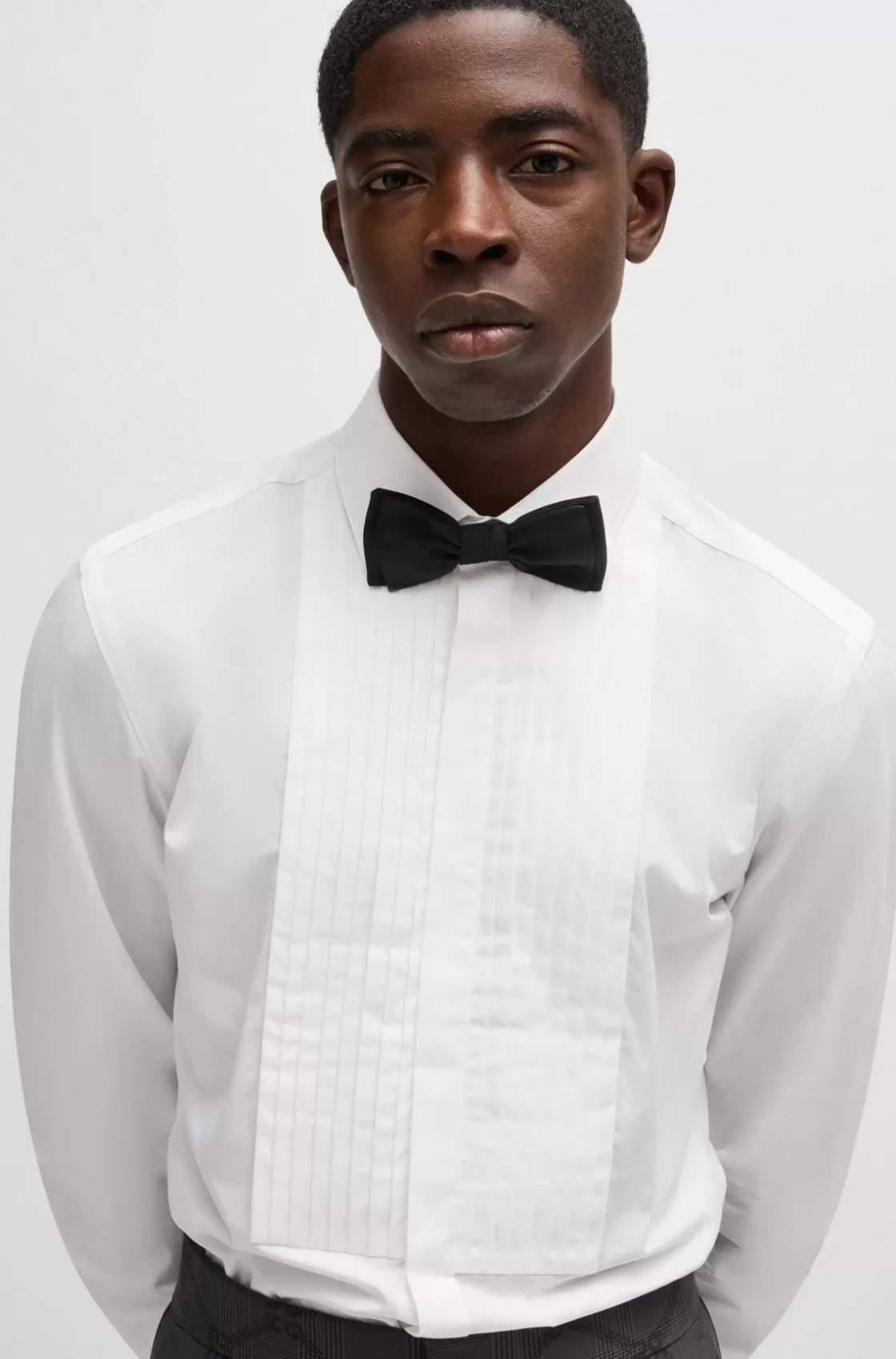 HUGO BOSS Slim-fit Shirt In Easy-iron Cotton Poplin White Sale