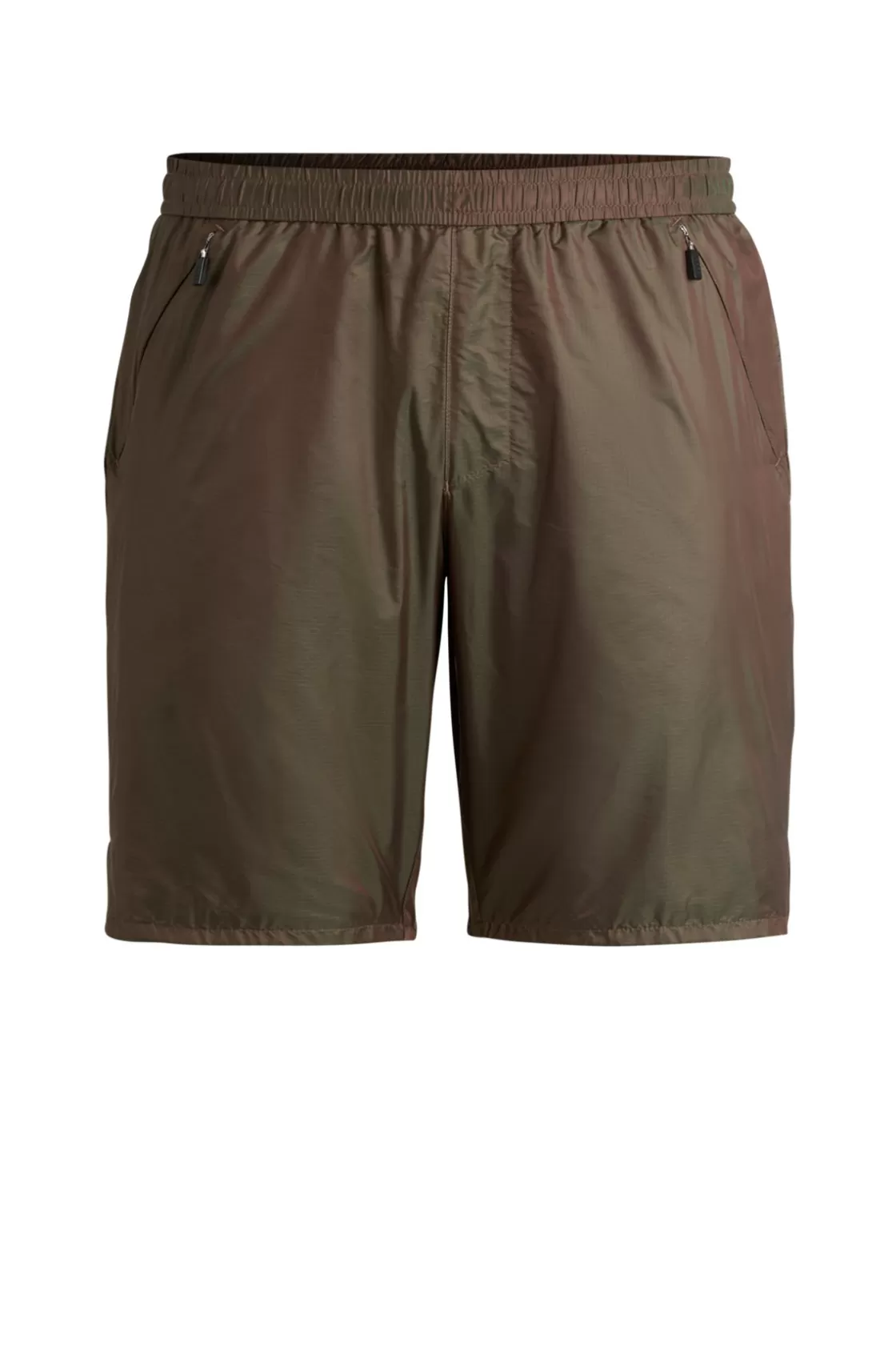 HUGO BOSS Slim-fit Shorts In Iridescent Ripstop With Inner Shorts Light Red Discount