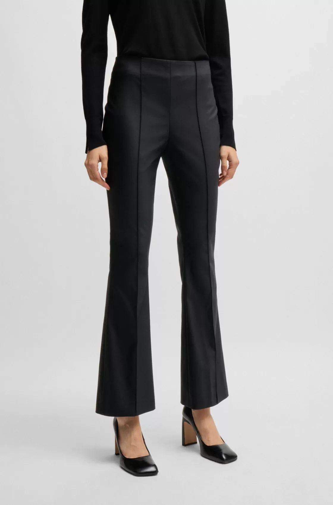 HUGO BOSS Slim-fit Trousers Black New