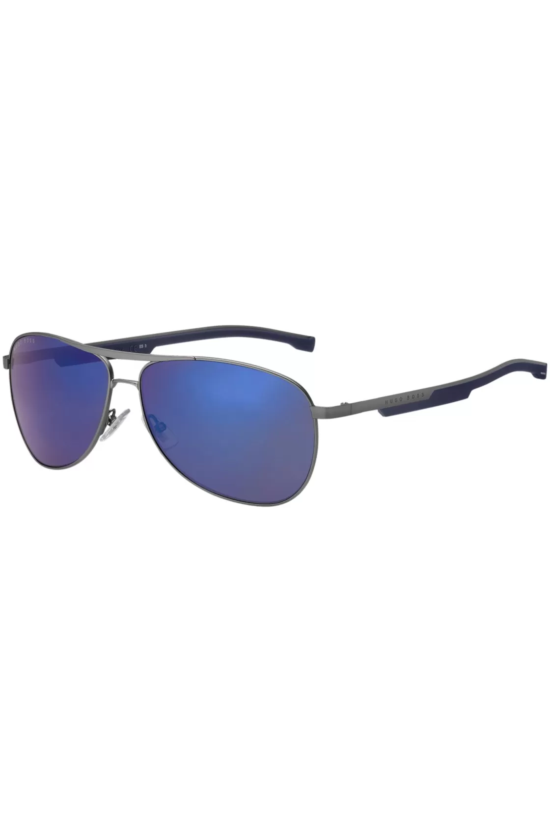 HUGO BOSS Sporty Metal Sunglasses With Blue Accents Assorted-Pre-Pack Sale