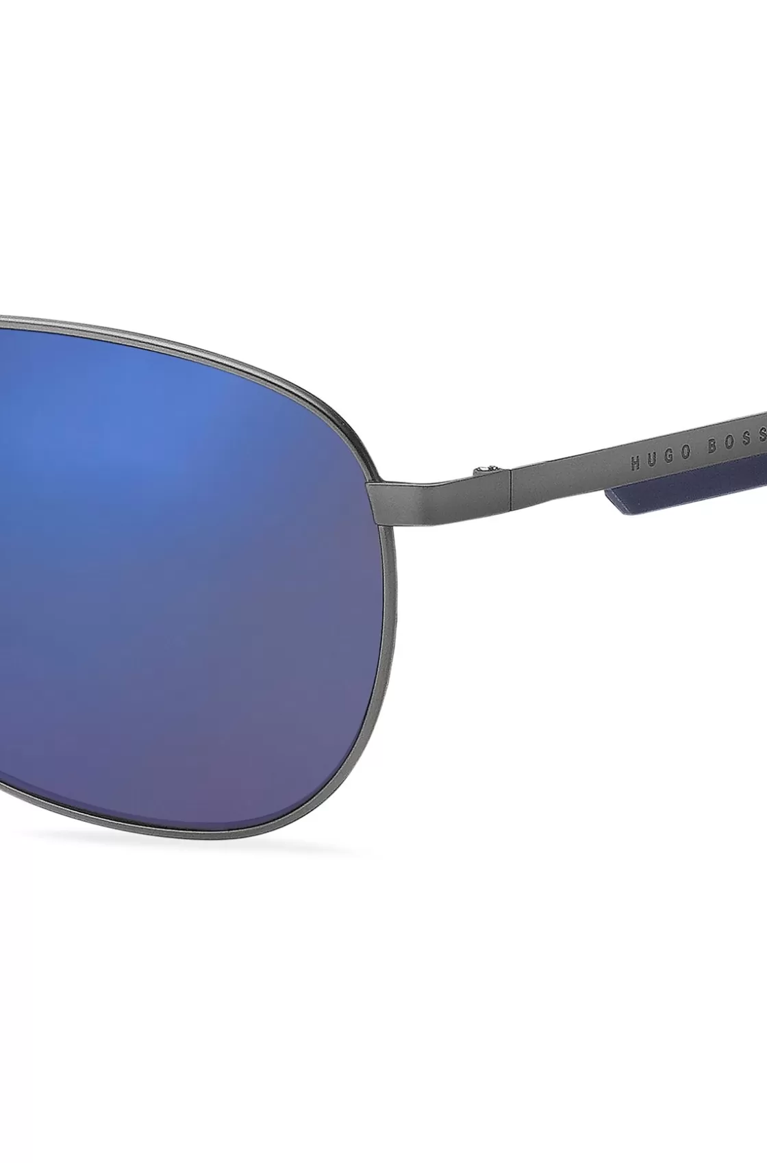 HUGO BOSS Sporty Metal Sunglasses With Blue Accents Assorted-Pre-Pack Sale