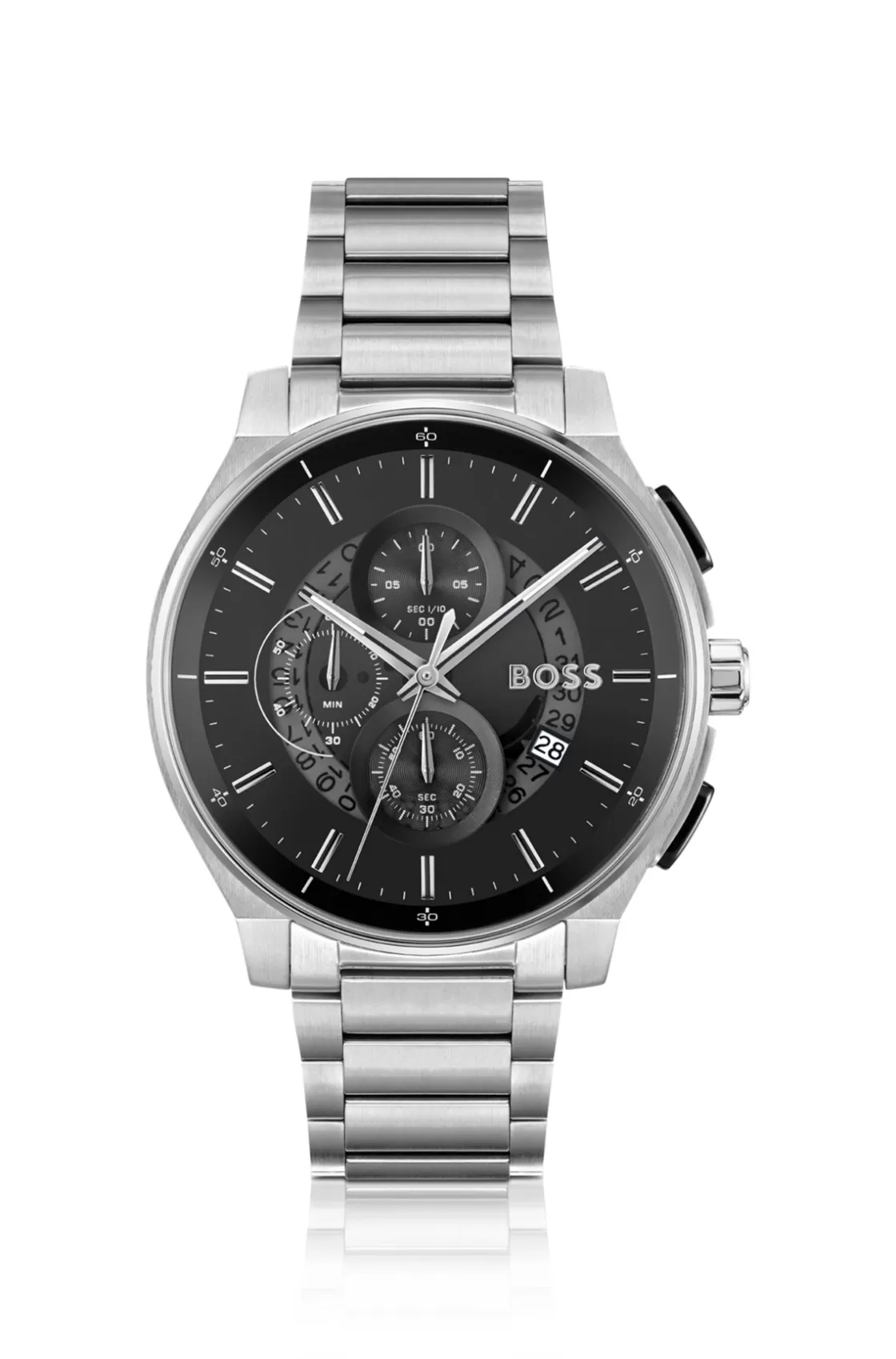 HUGO BOSS Stainless-steel Chronograph Watch With Transparent Dial Assorted-Pre-Pack Discount