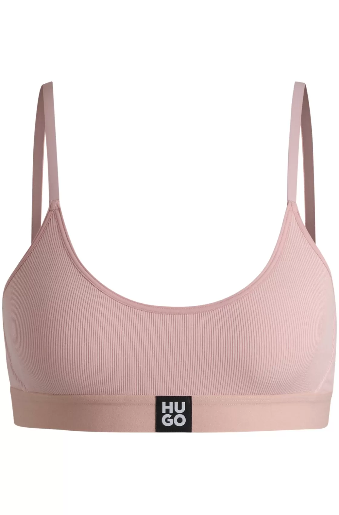 HUGO BOSS Stretch-modal Bralette With Logo Waistband light pink Clearance