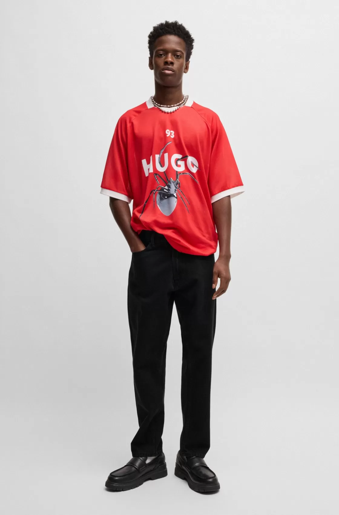 HUGO BOSS Tapered-fit Jeans In Denim Black Fashion