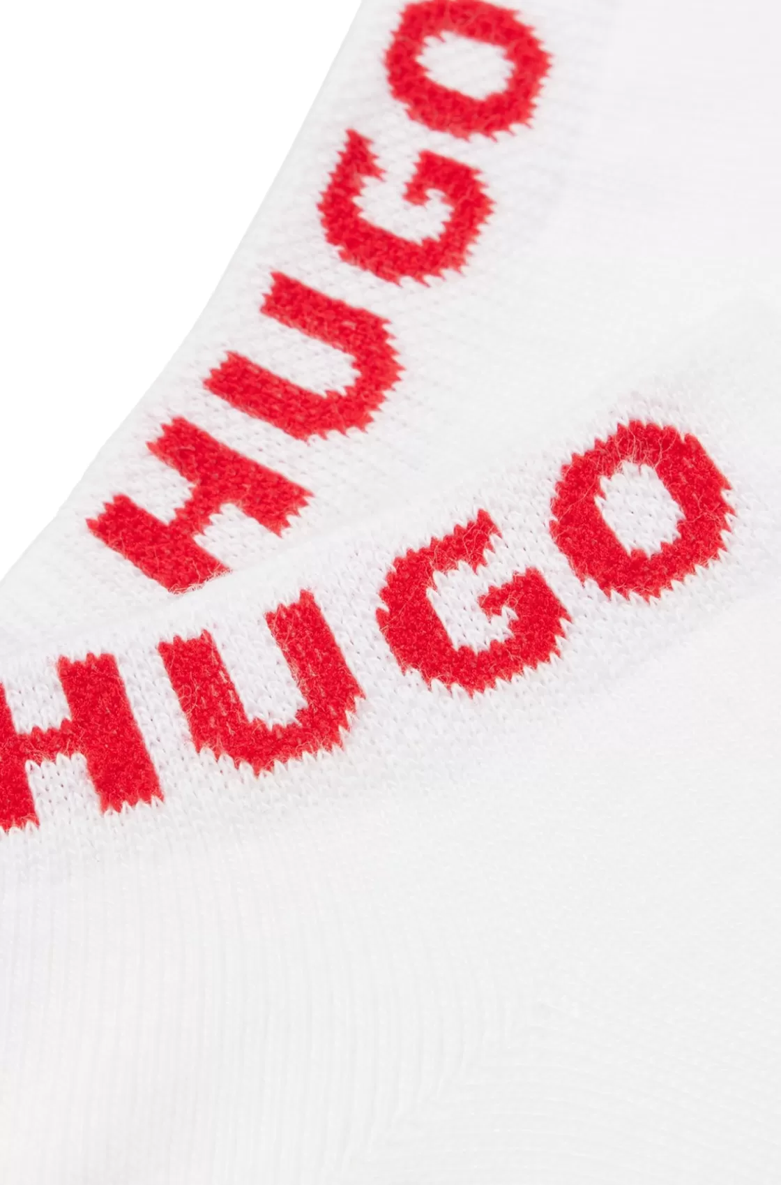HUGO BOSS Three-pack Of Ankle Socks With Logo Cuffs White Online