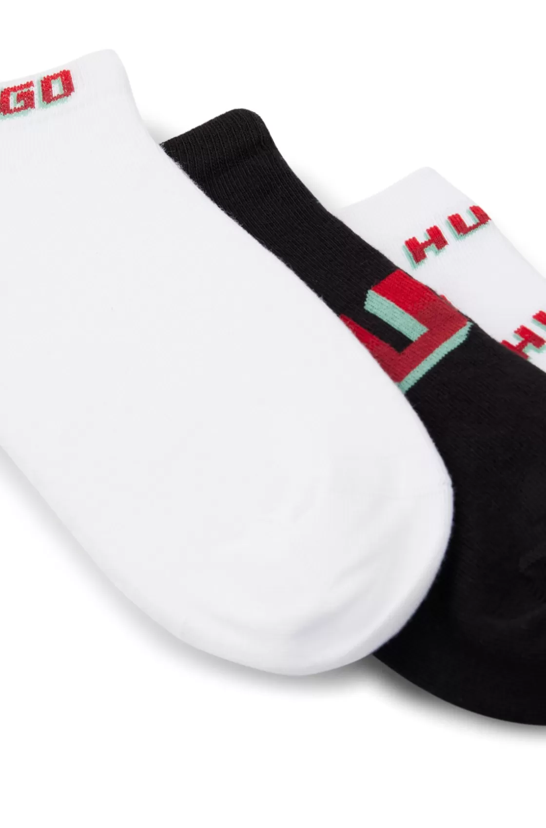 HUGO BOSS Three-pack Of Ankle Socks With Logos White Best