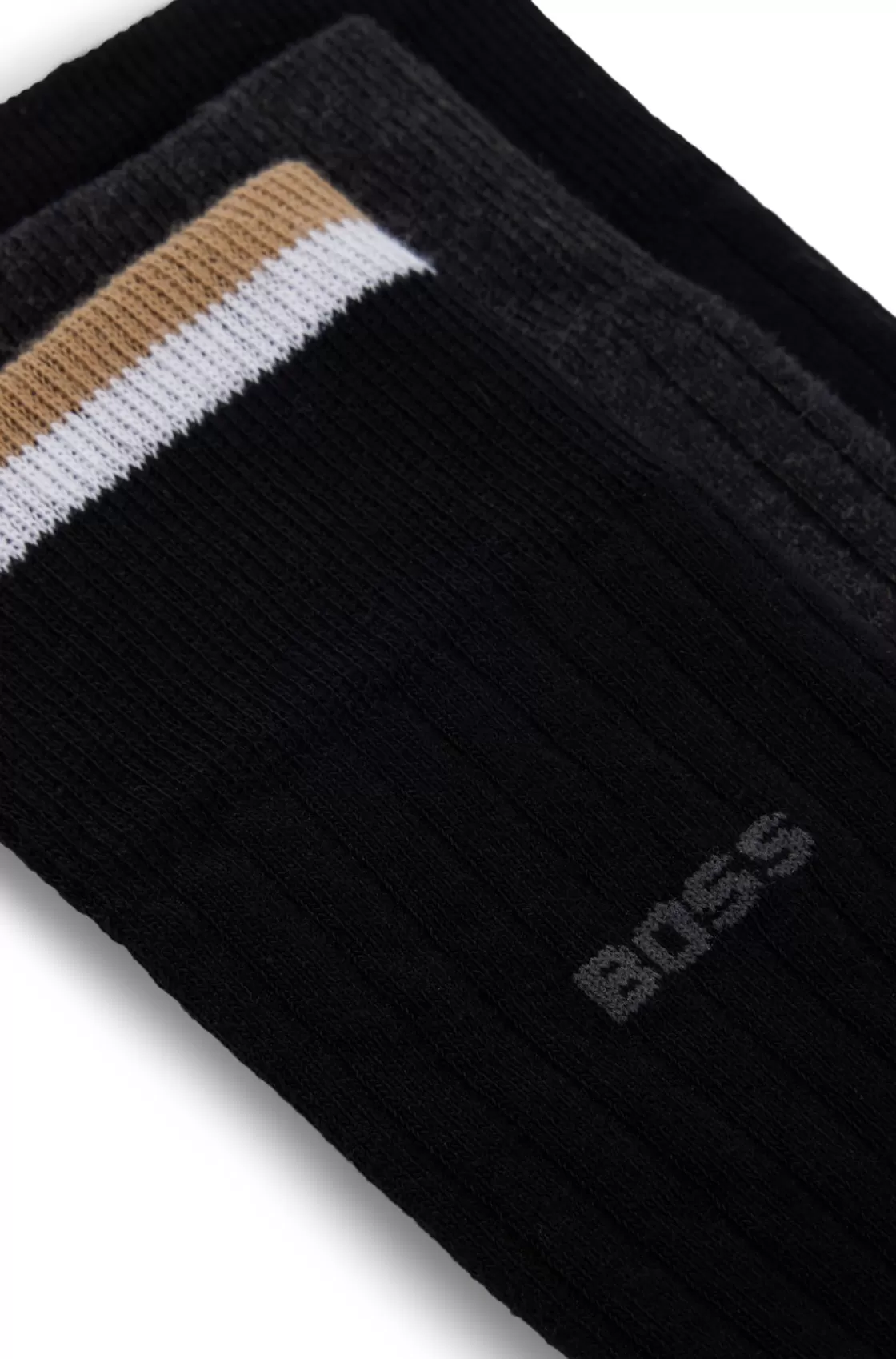 HUGO BOSS Three-pack Of Regular-length Socks Black Clearance