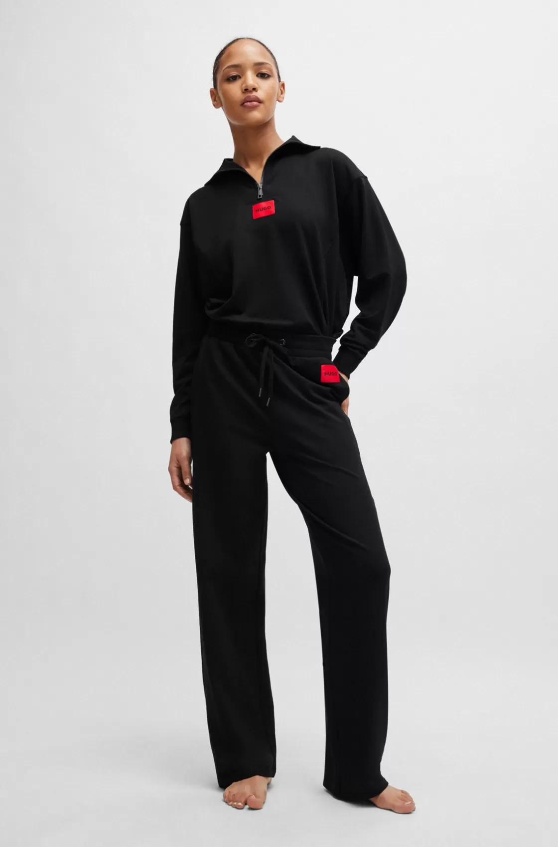 HUGO BOSS Tracksuit Bottoms With Logo Label Black Online