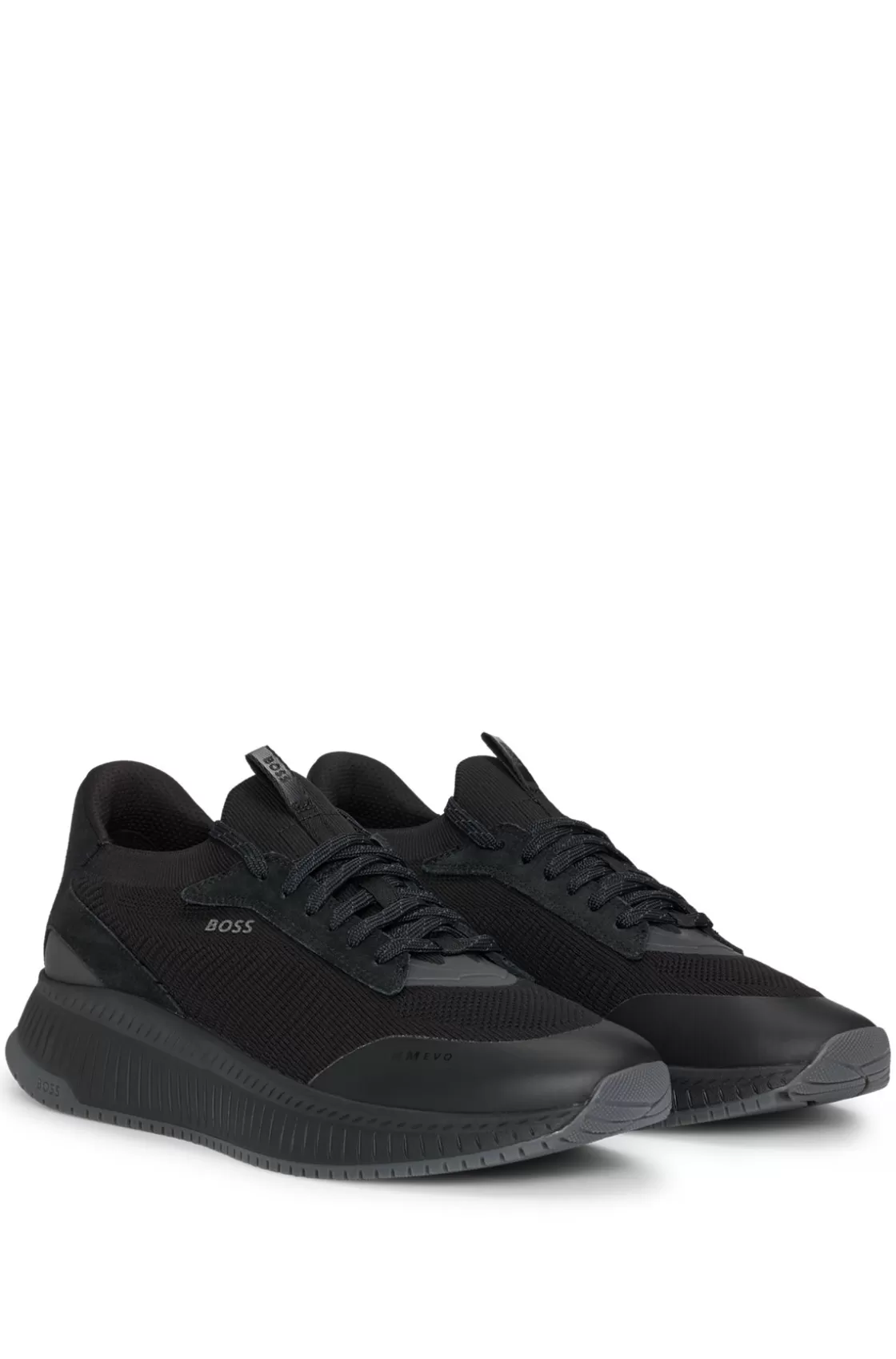 HUGO BOSS TTNM EVO Trainers With Knitted Uppers Black Cheap