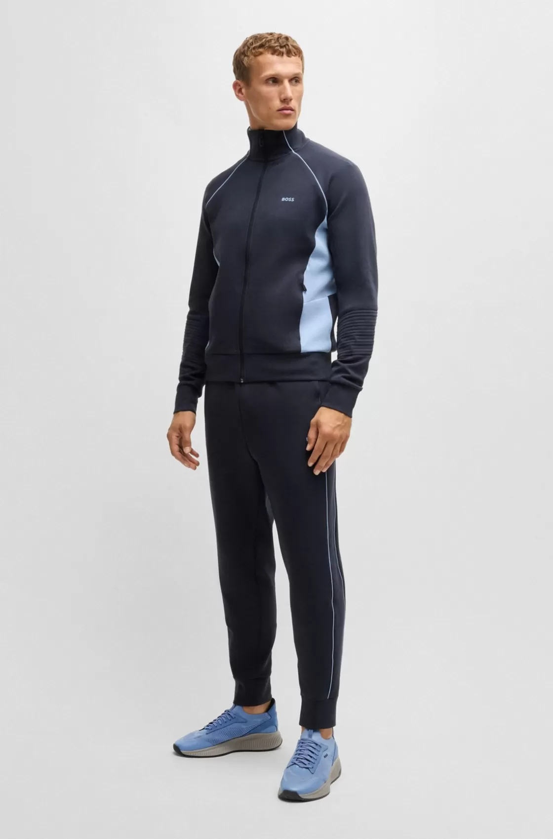 HUGO BOSS TTNM EVO Trainers With Knitted Uppers Light Blue Cheap