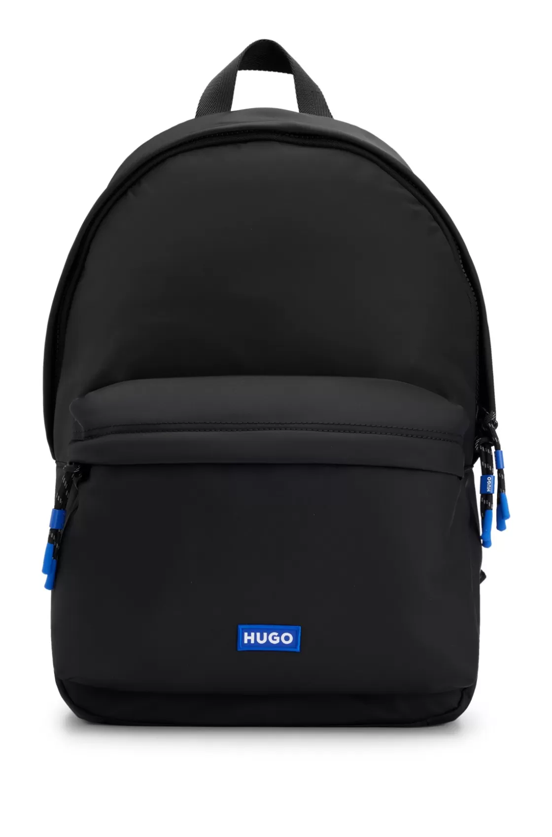 HUGO BOSS Twill Backpack With Blue Logo Label Black Store