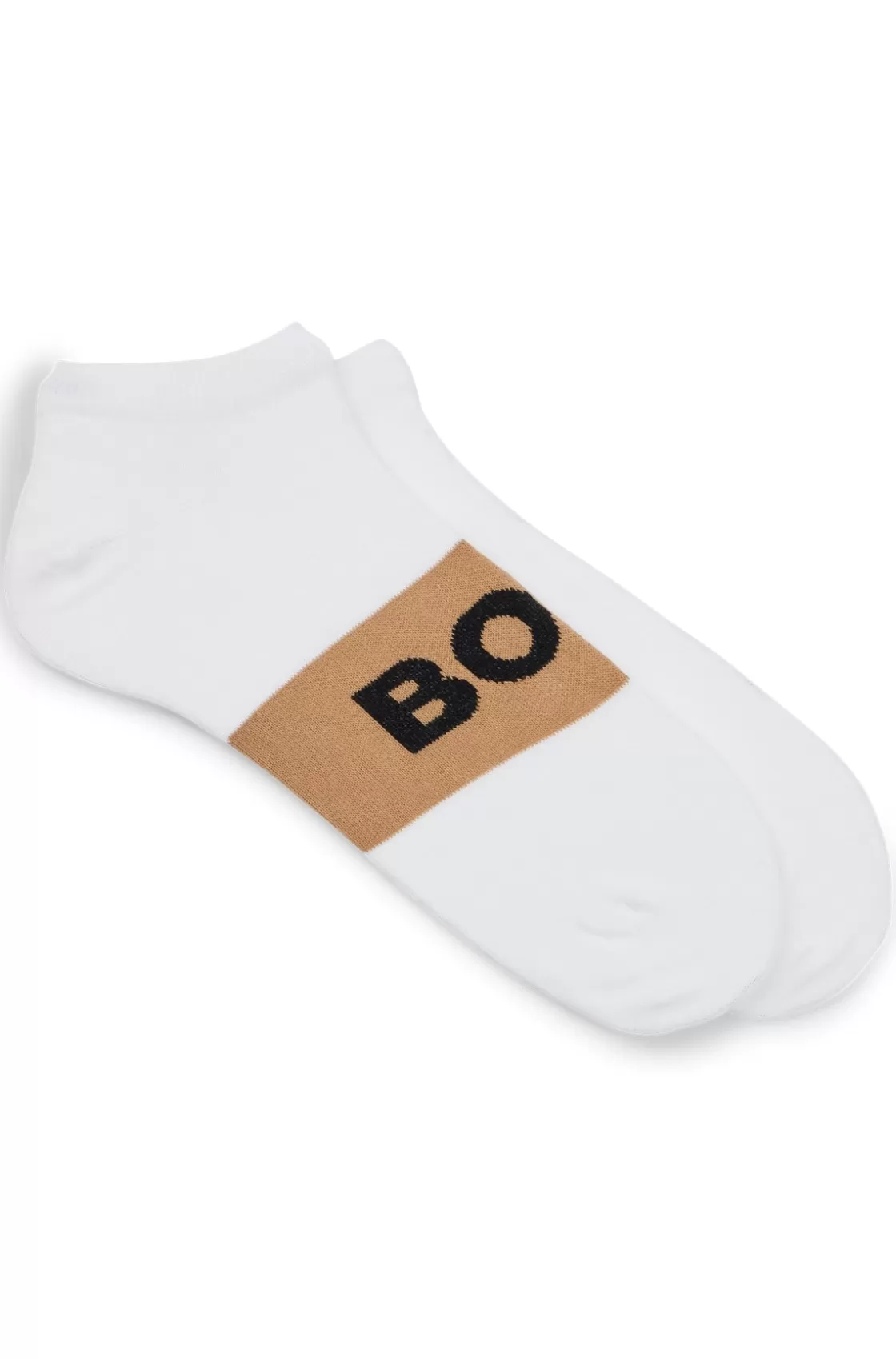 HUGO BOSS Two-pack Of Ankle-length Socks In Stretch Fabric White Fashion