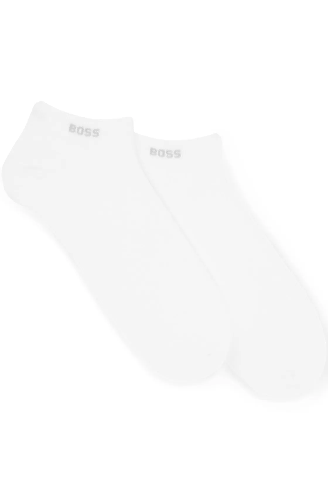HUGO BOSS Two-pack Of Ankle-length Socks In Stretch Fabric White Shop