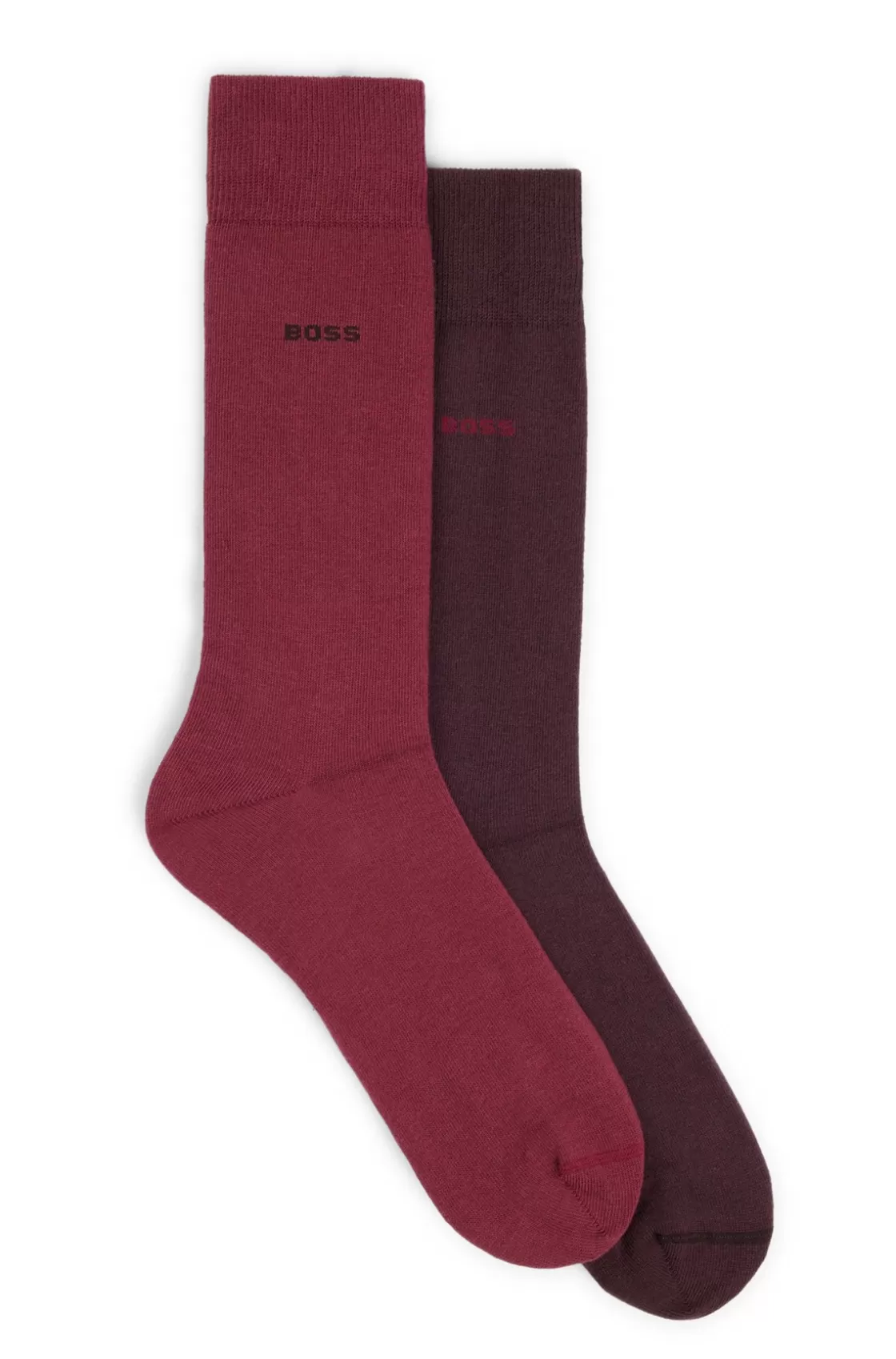 HUGO BOSS Two-pack Of Cotton-blend Regular-length Socks Light Red Flash Sale