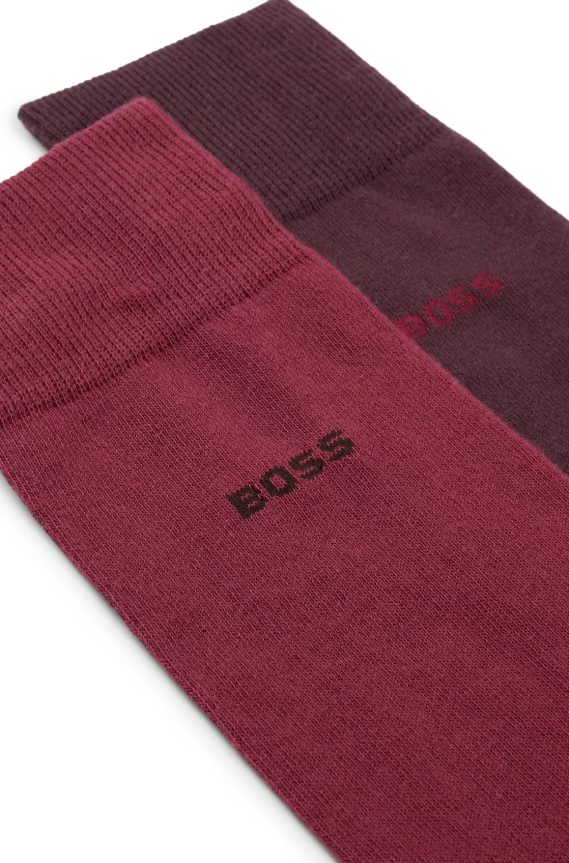 HUGO BOSS Two-pack Of Cotton-blend Regular-length Socks Light Red Flash Sale