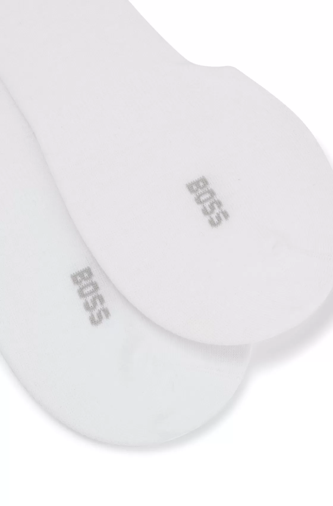 HUGO BOSS Two-pack Of Invisible Socks In A Cotton Blend White Online