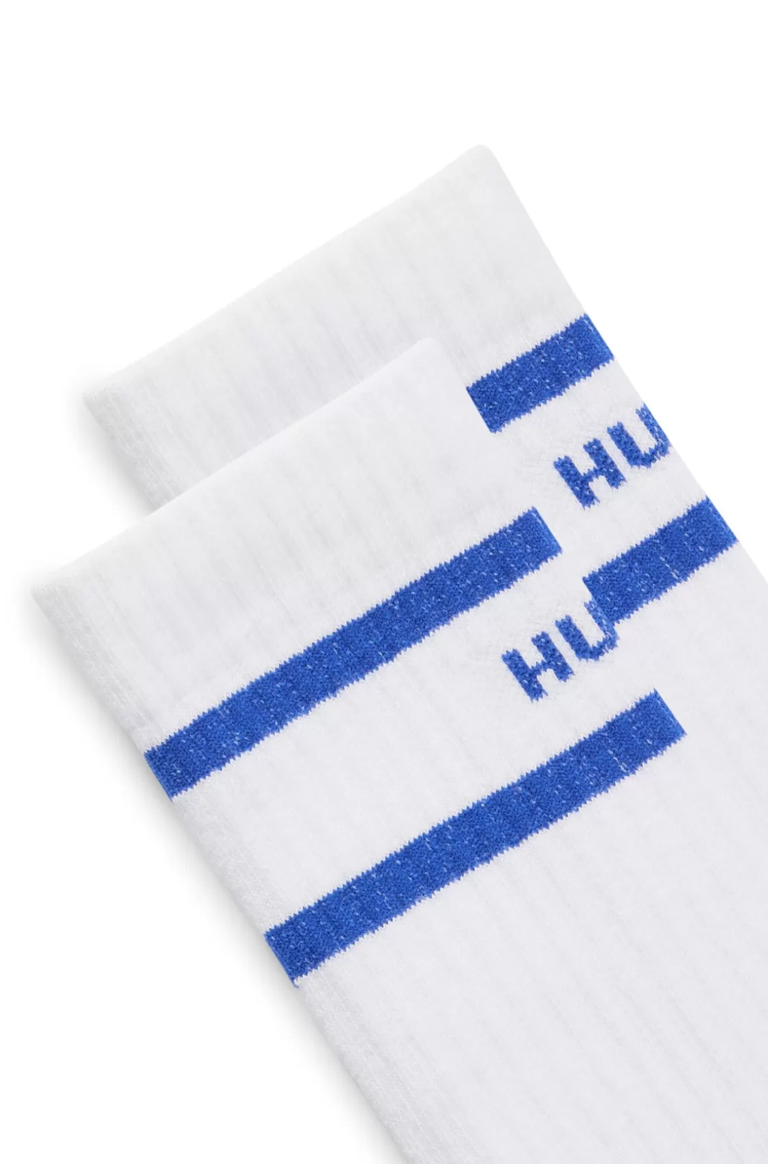 HUGO BOSS Two-pack Of Knee-high Socks With Stripes White Hot