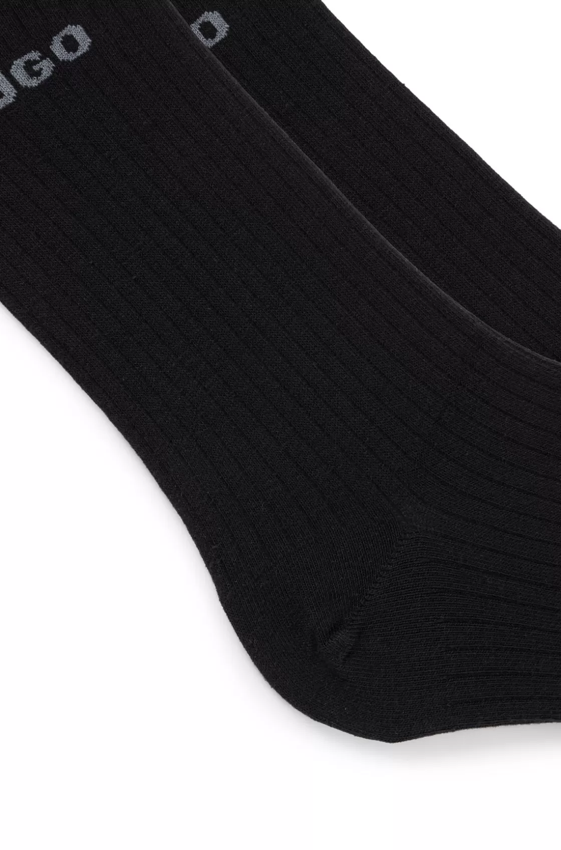 HUGO BOSS Two-pack Of Quarter-length Socks With Logo Details Black Shop